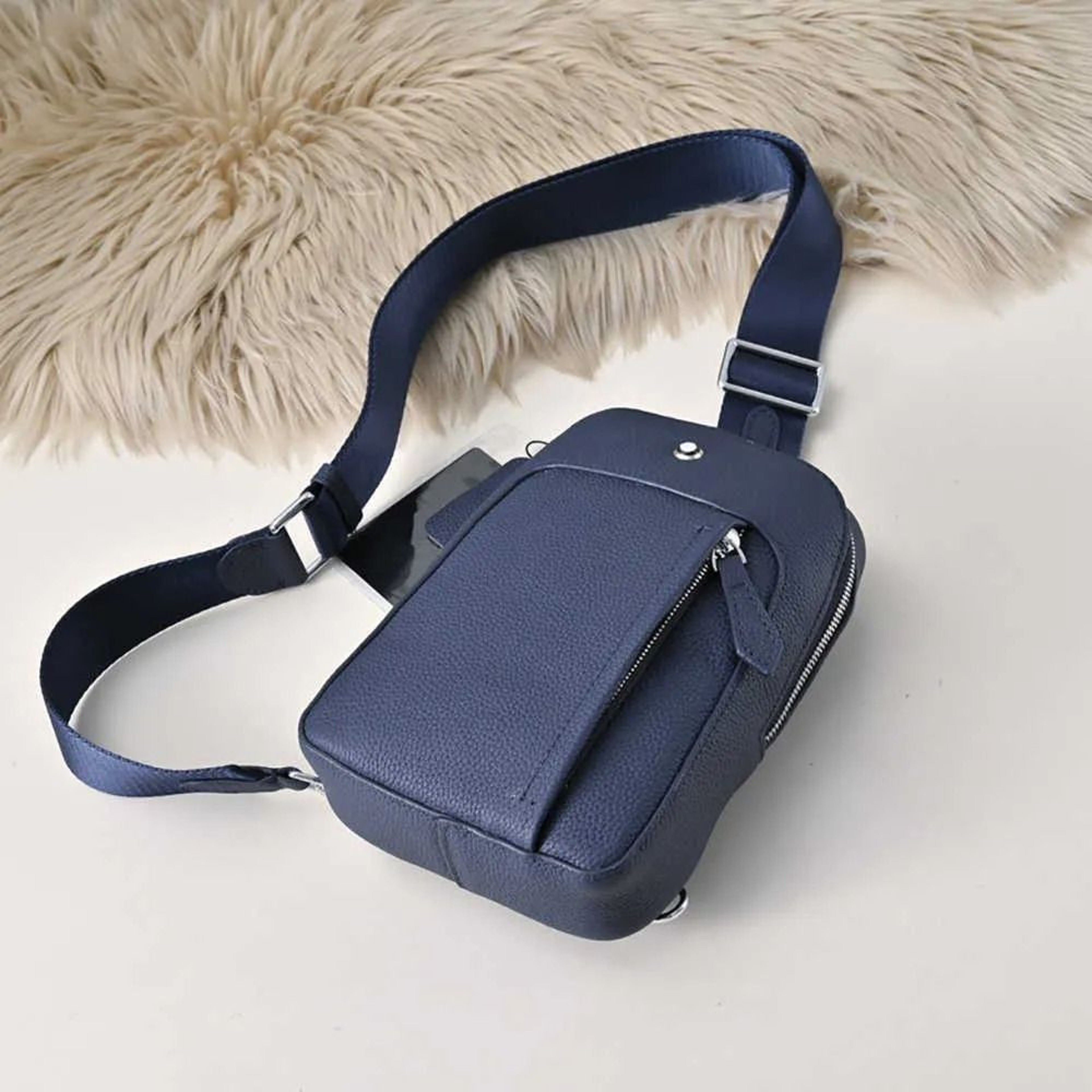 Mini Leather Fanny Pack Crossbody Belt Bag For Women And Men 2