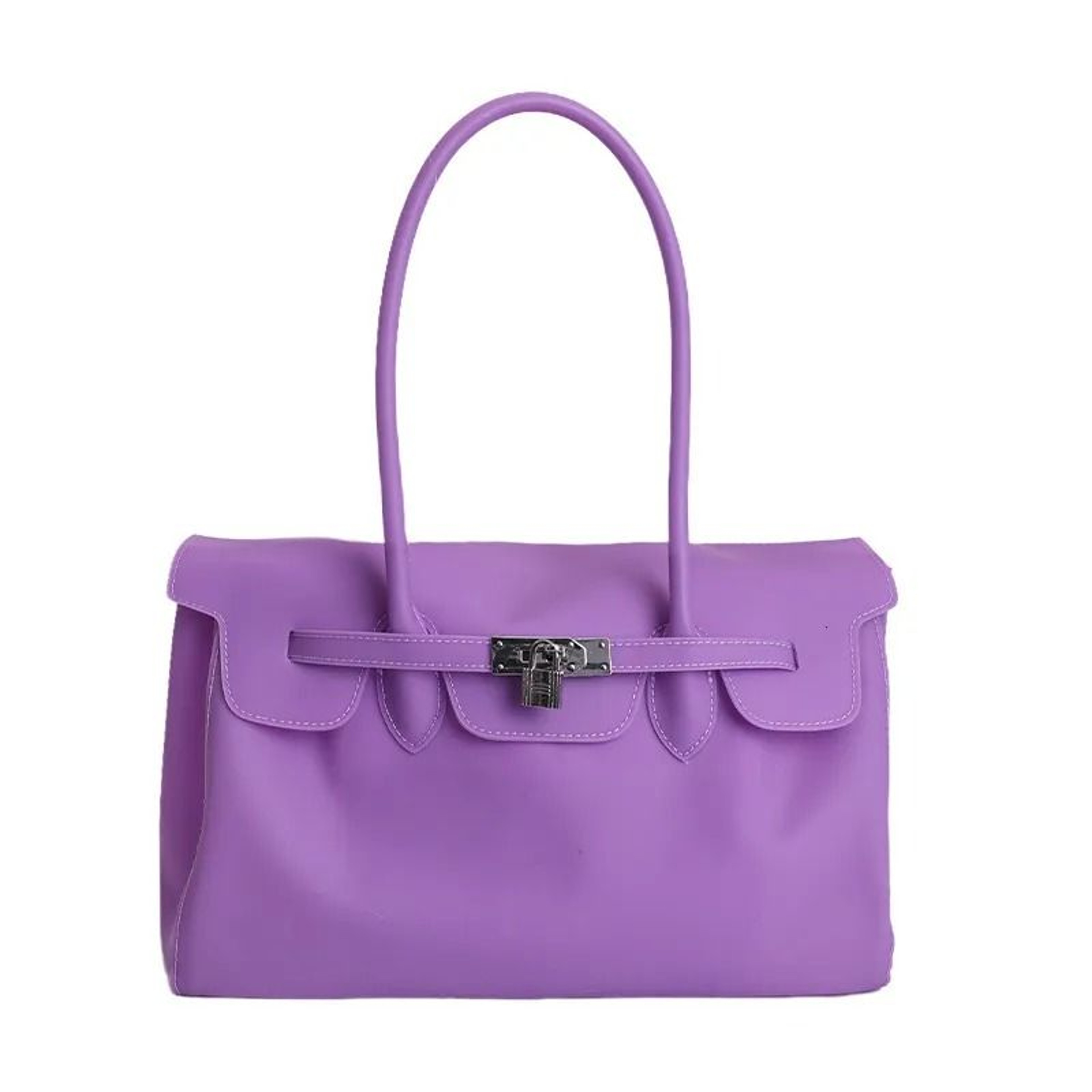 Jelly Tote Bag Large Capacity Womens Shoulder Bag For Commuting 3