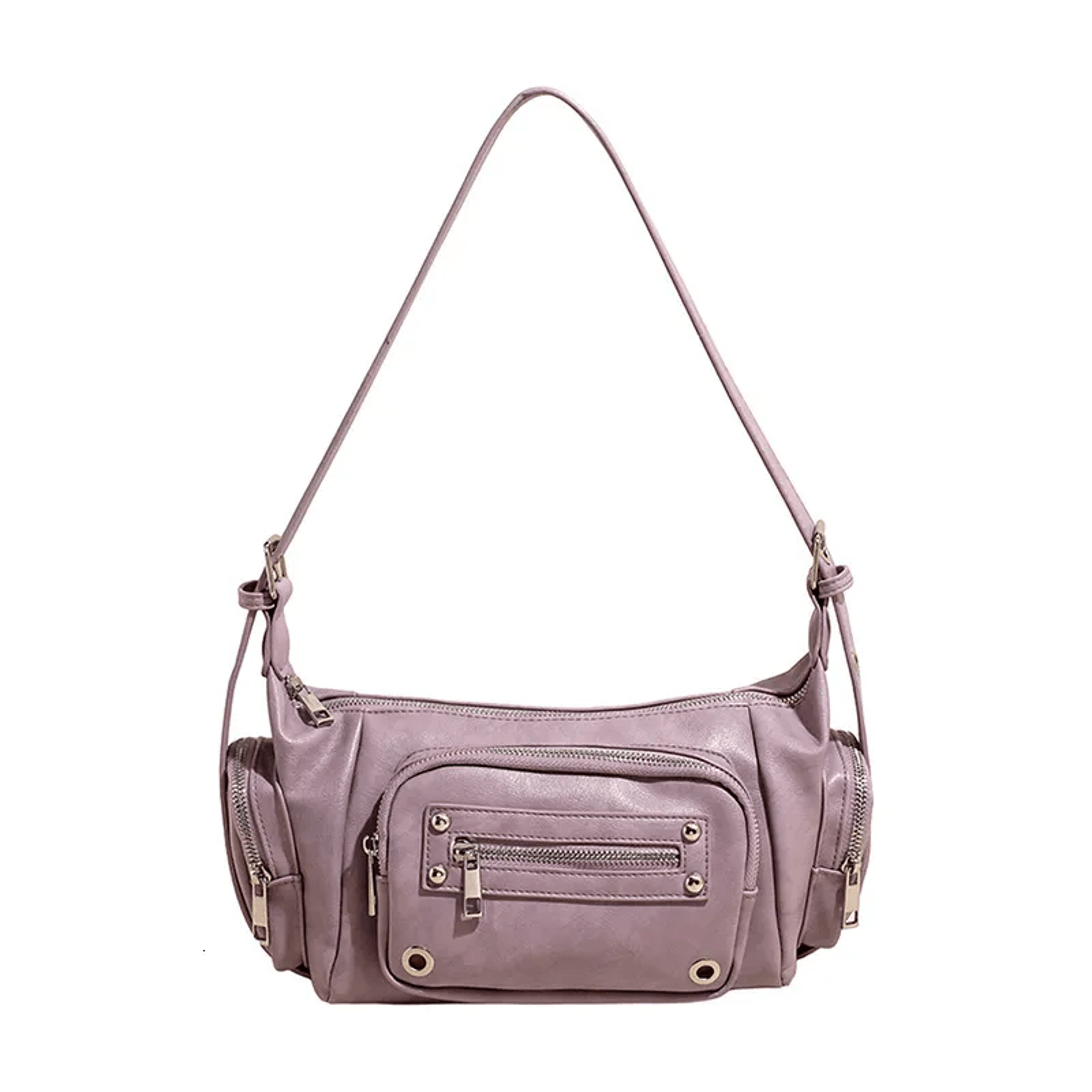 Womens Synthetic Leather Crossbody Shoulder Bag With Adjustable Strap 2