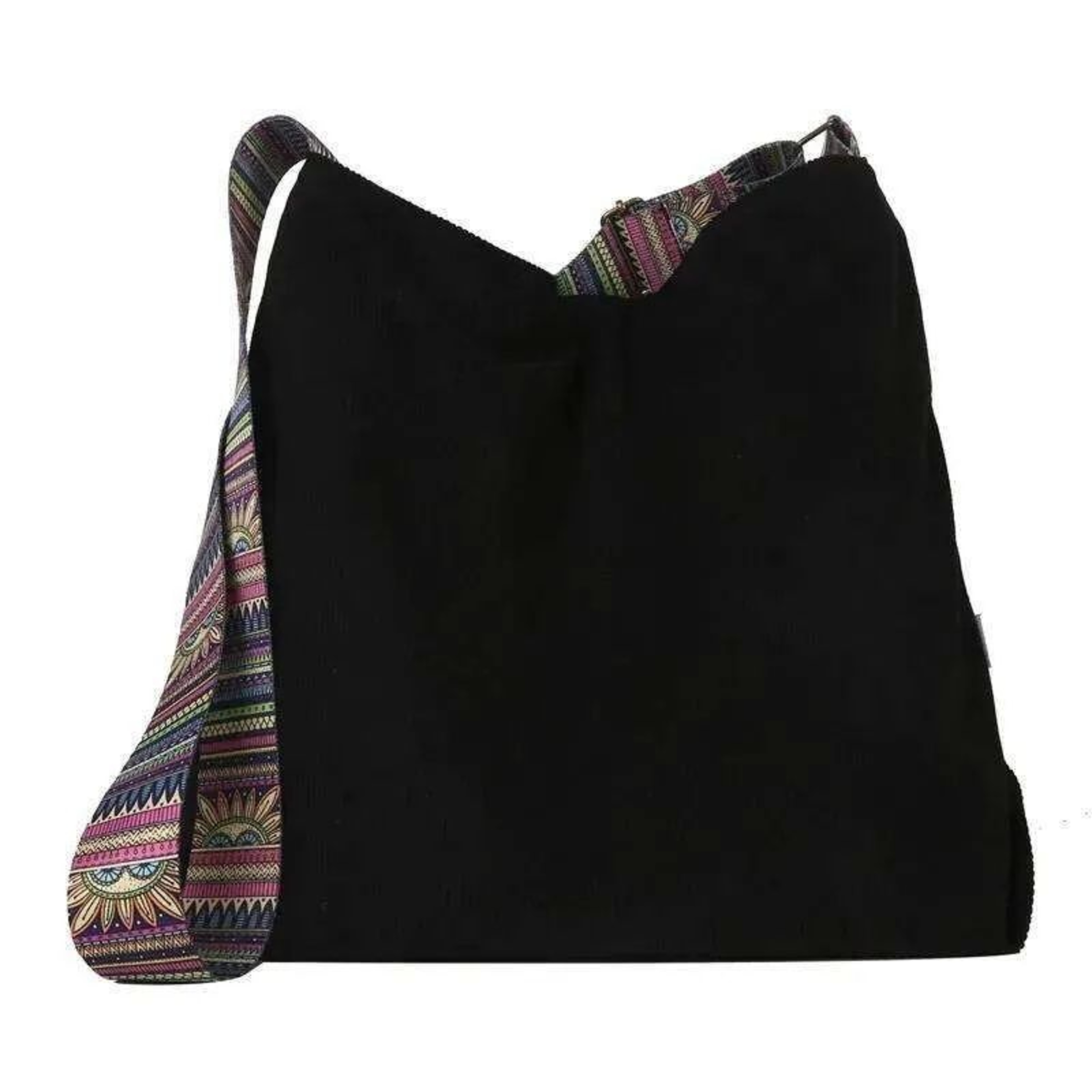 Womens Corduroy Crossbody Handbag With Wide Shoulder Strap And Zipper Closure 0