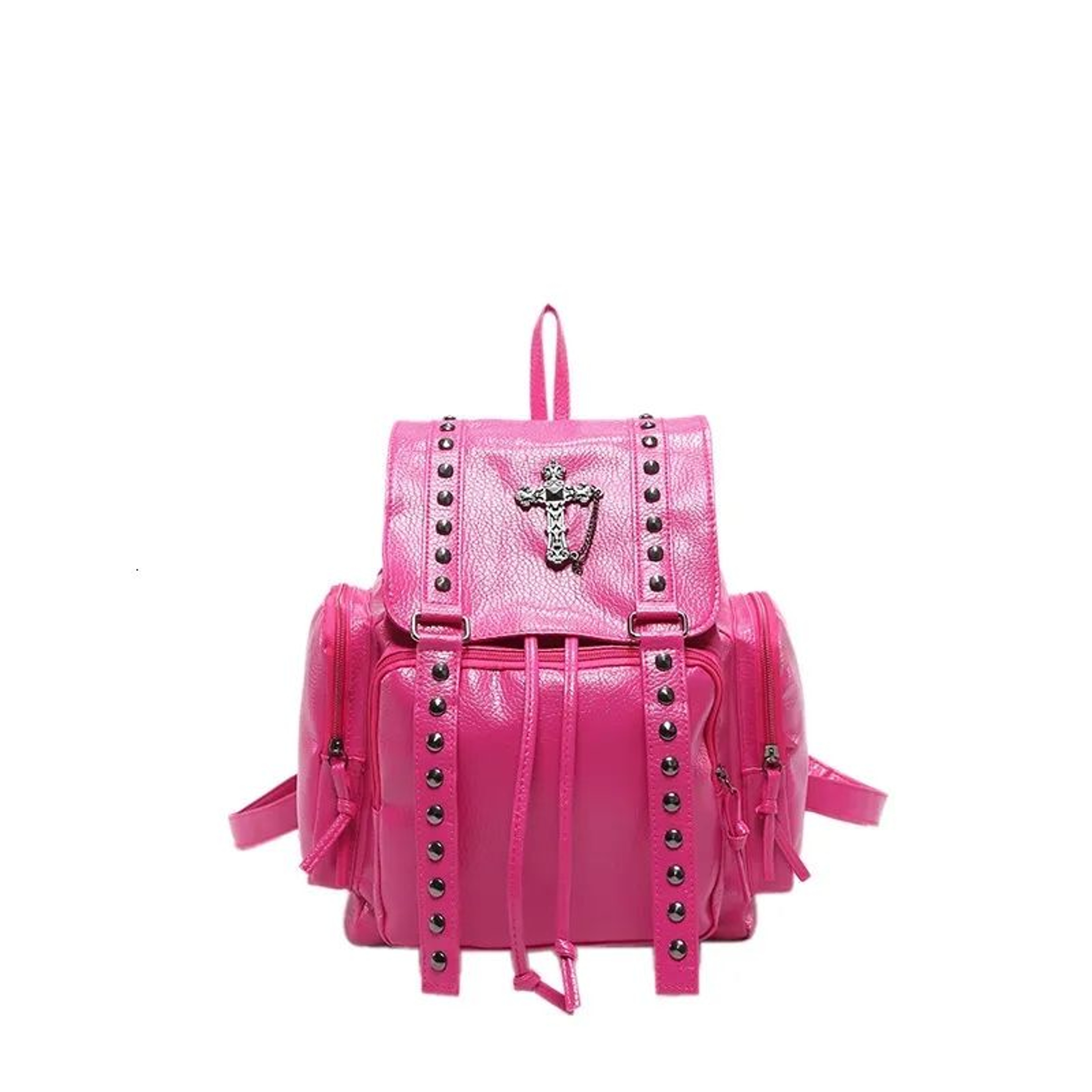 Women Large Capacity Washed Leather Backpack For Everyday Use 0