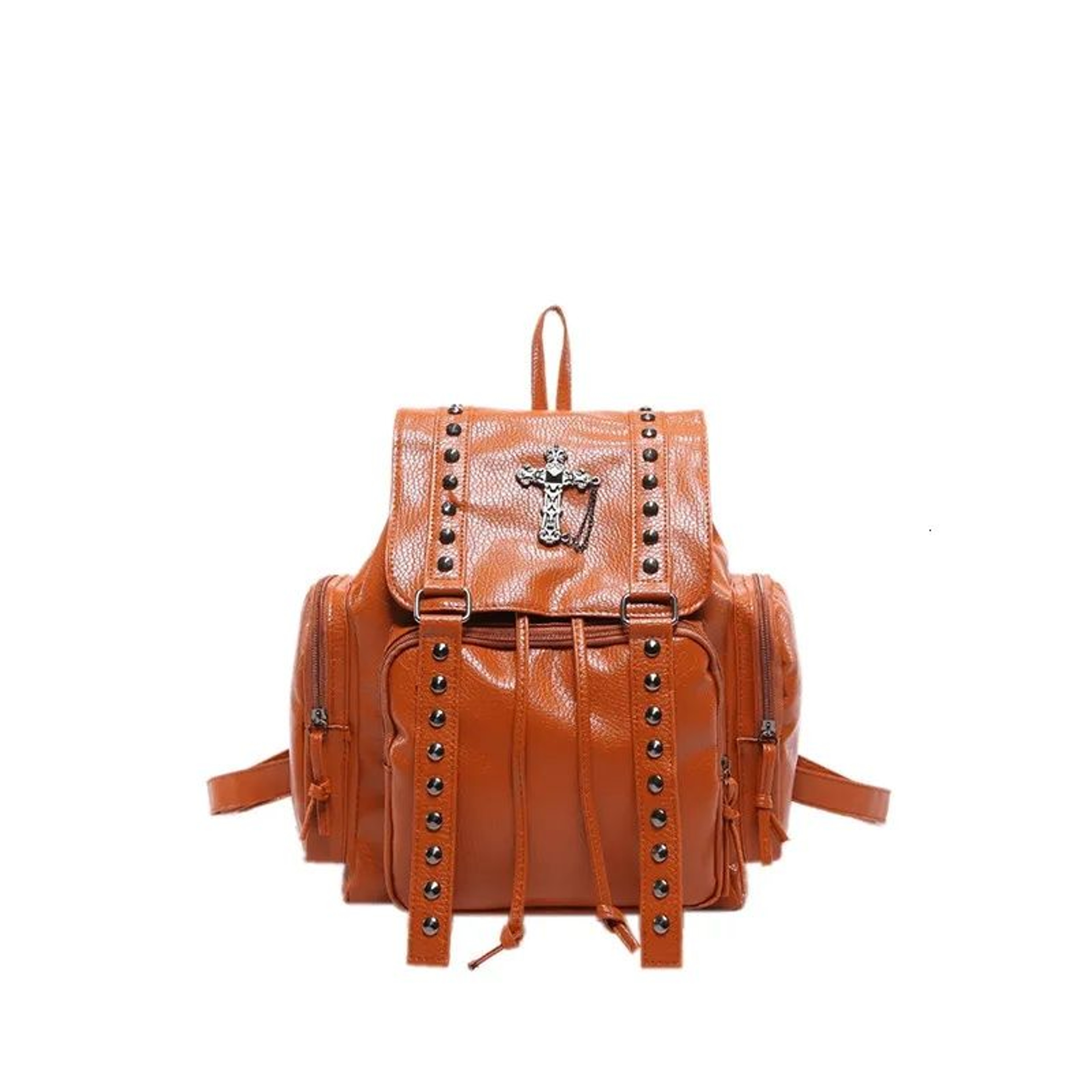 Women Large Capacity Washed Leather Backpack For Everyday Use 3