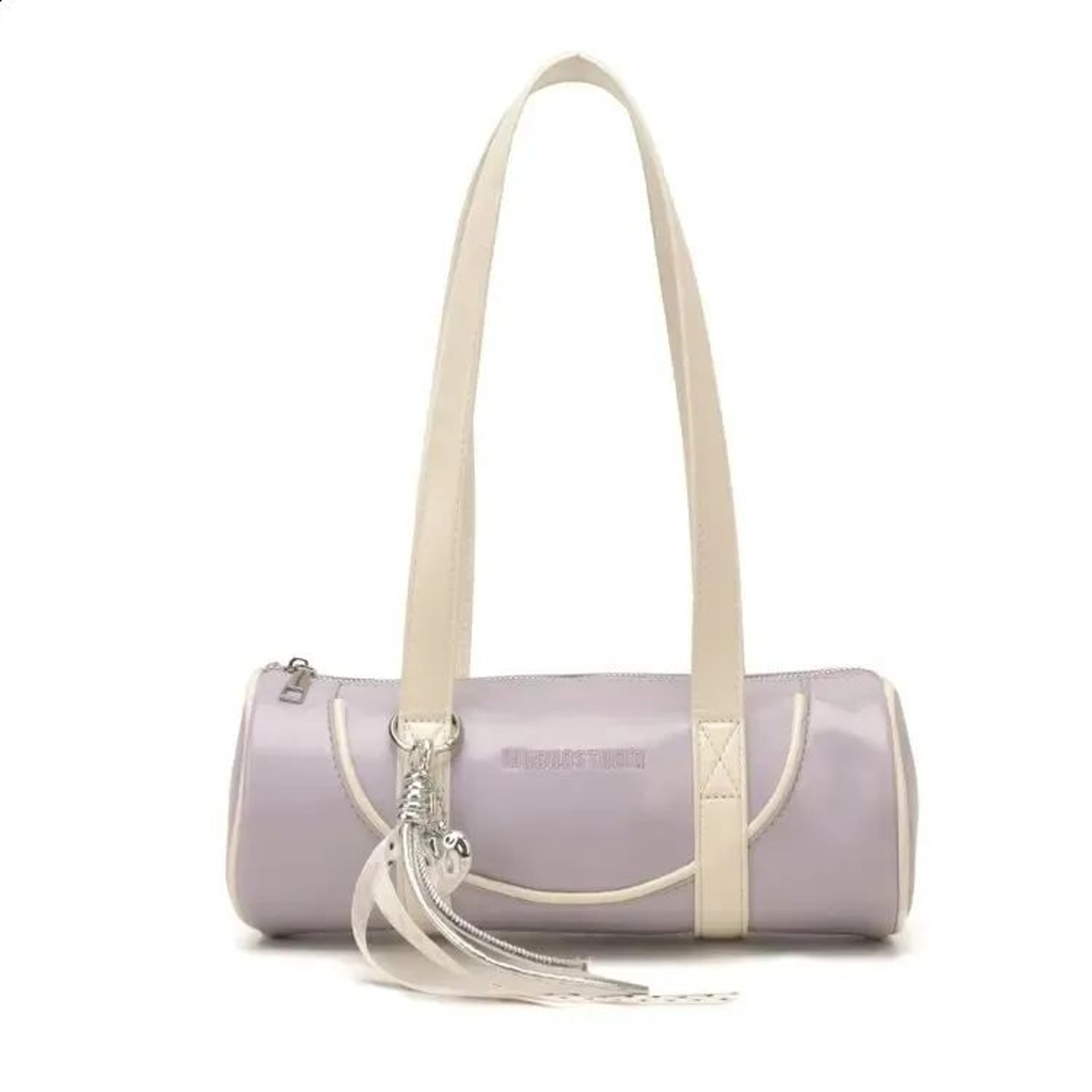 Womens Cylinder Shoulder Bag With Contrast Trim For Everyday Use 4