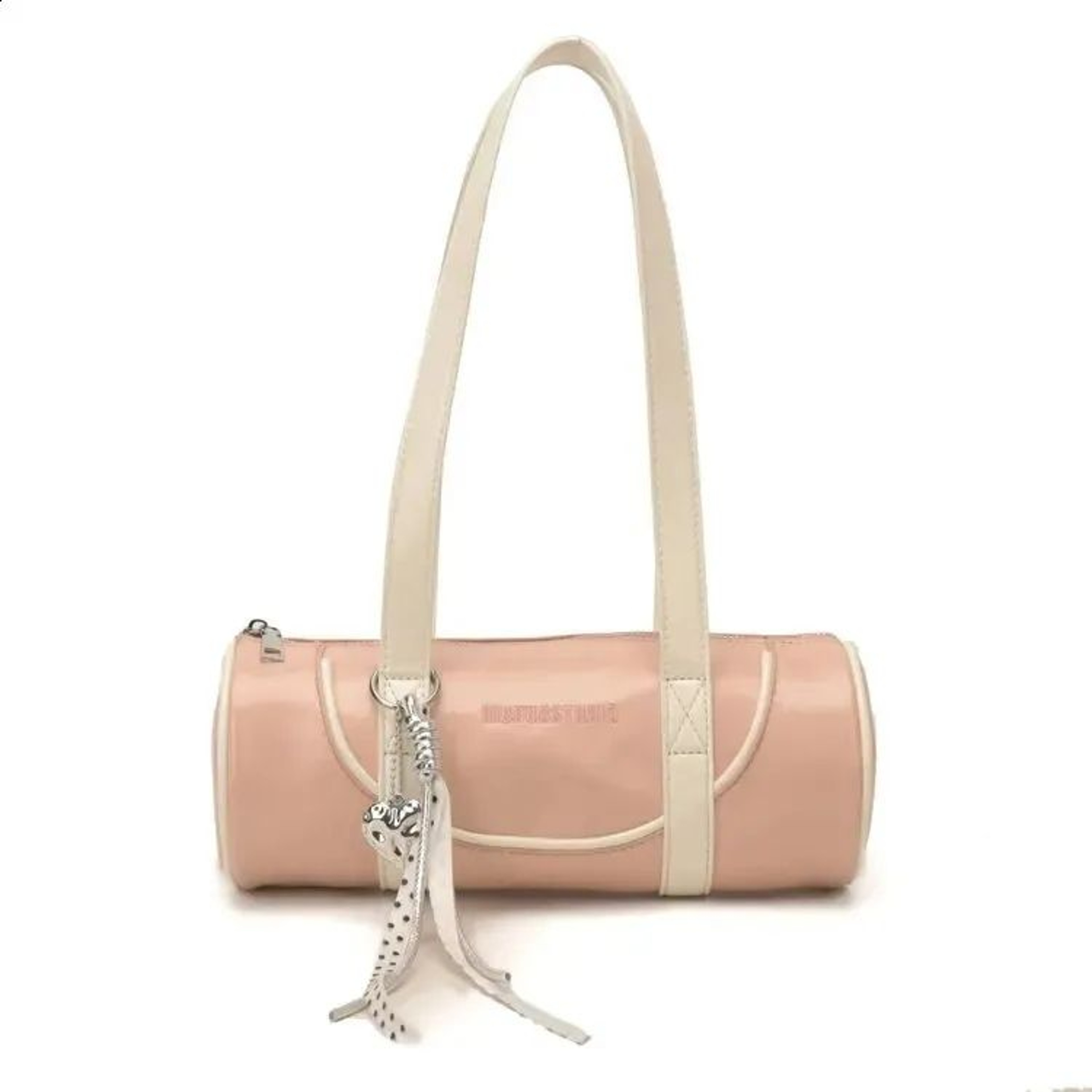 Womens Cylinder Shoulder Bag With Contrast Trim For Everyday Use 1