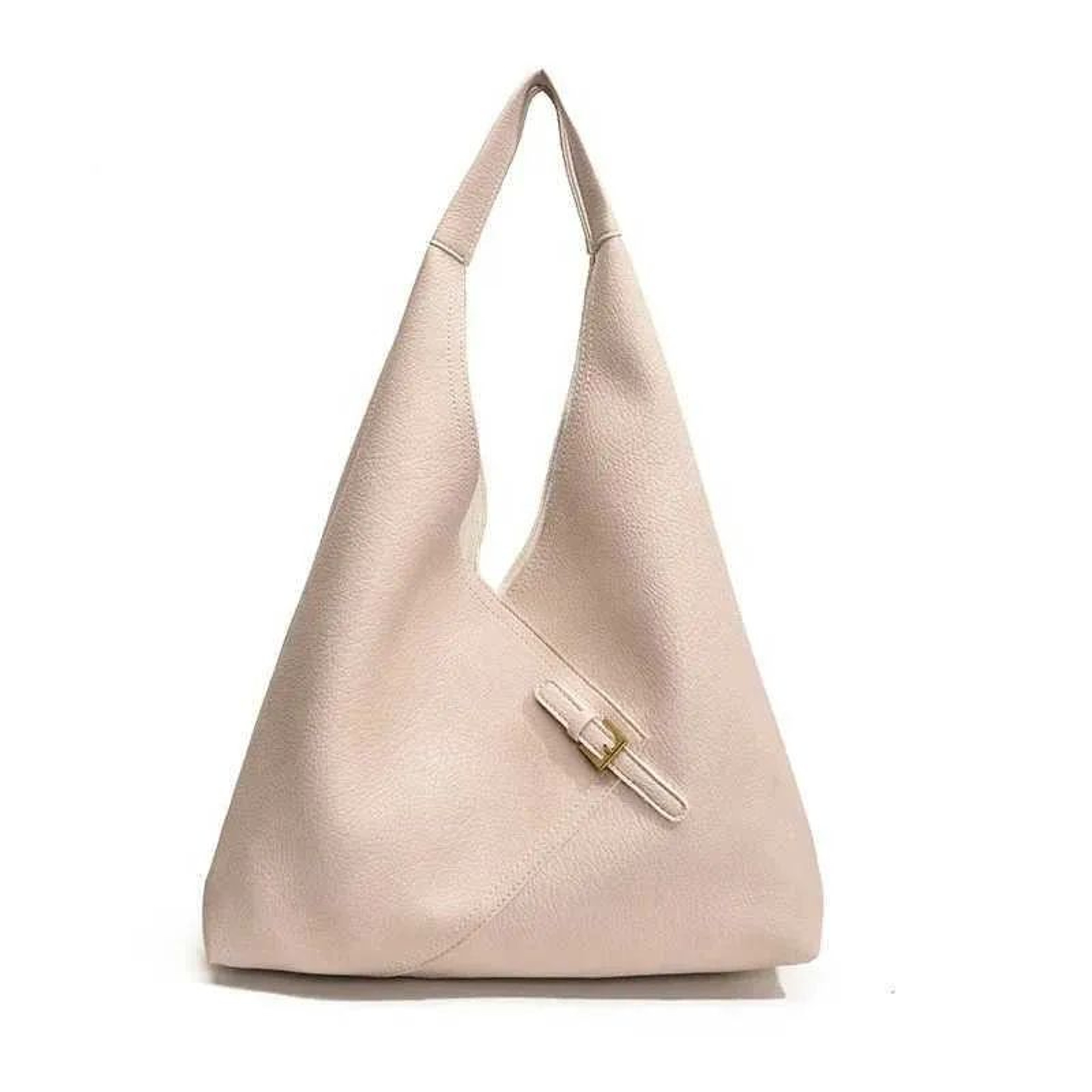 PU Leather Hobo Shoulder Bag With Adjustable Strap And Zipper Closure 0