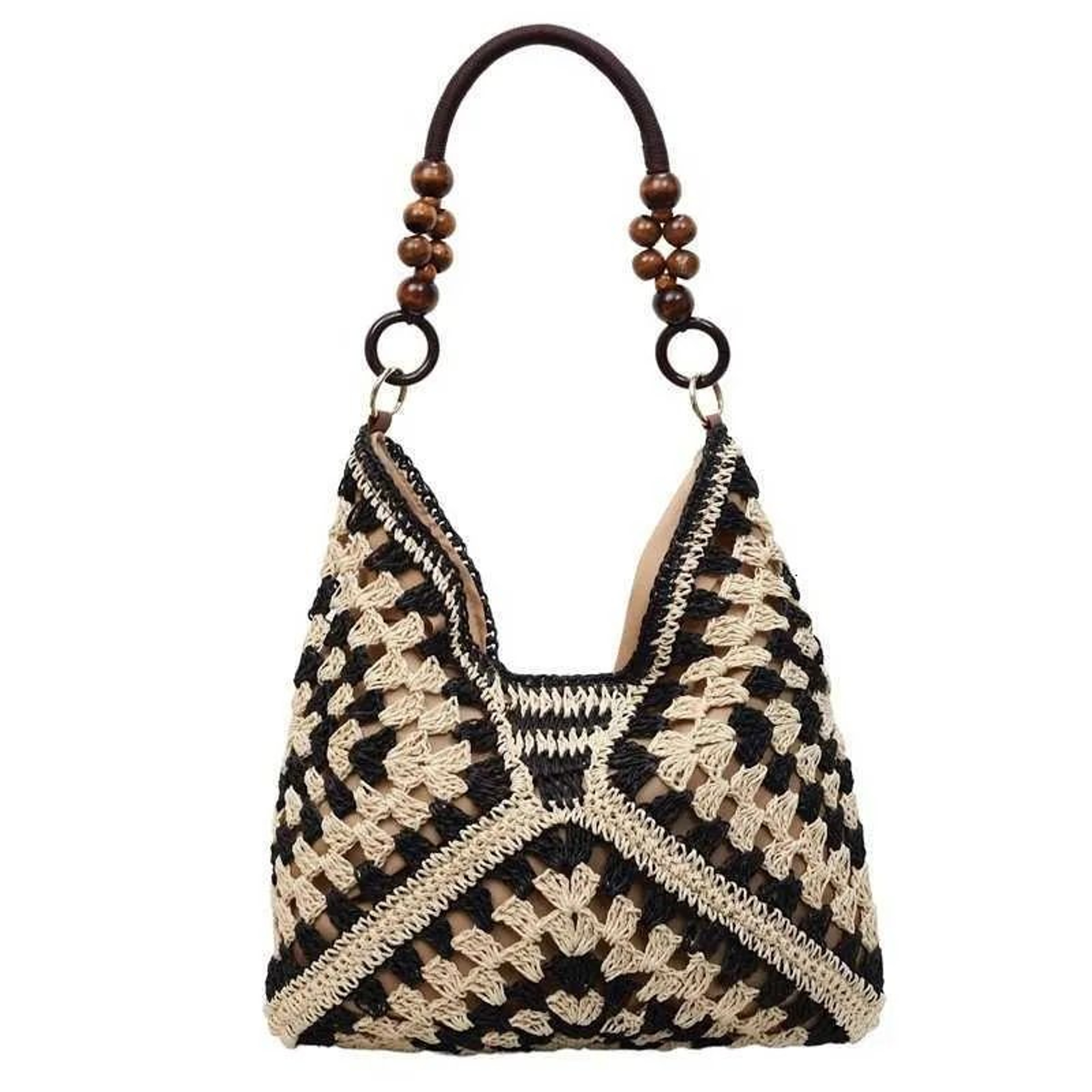 Womens Genuine Leather Bucket Bag With Adjustable Shoulder Strap 1