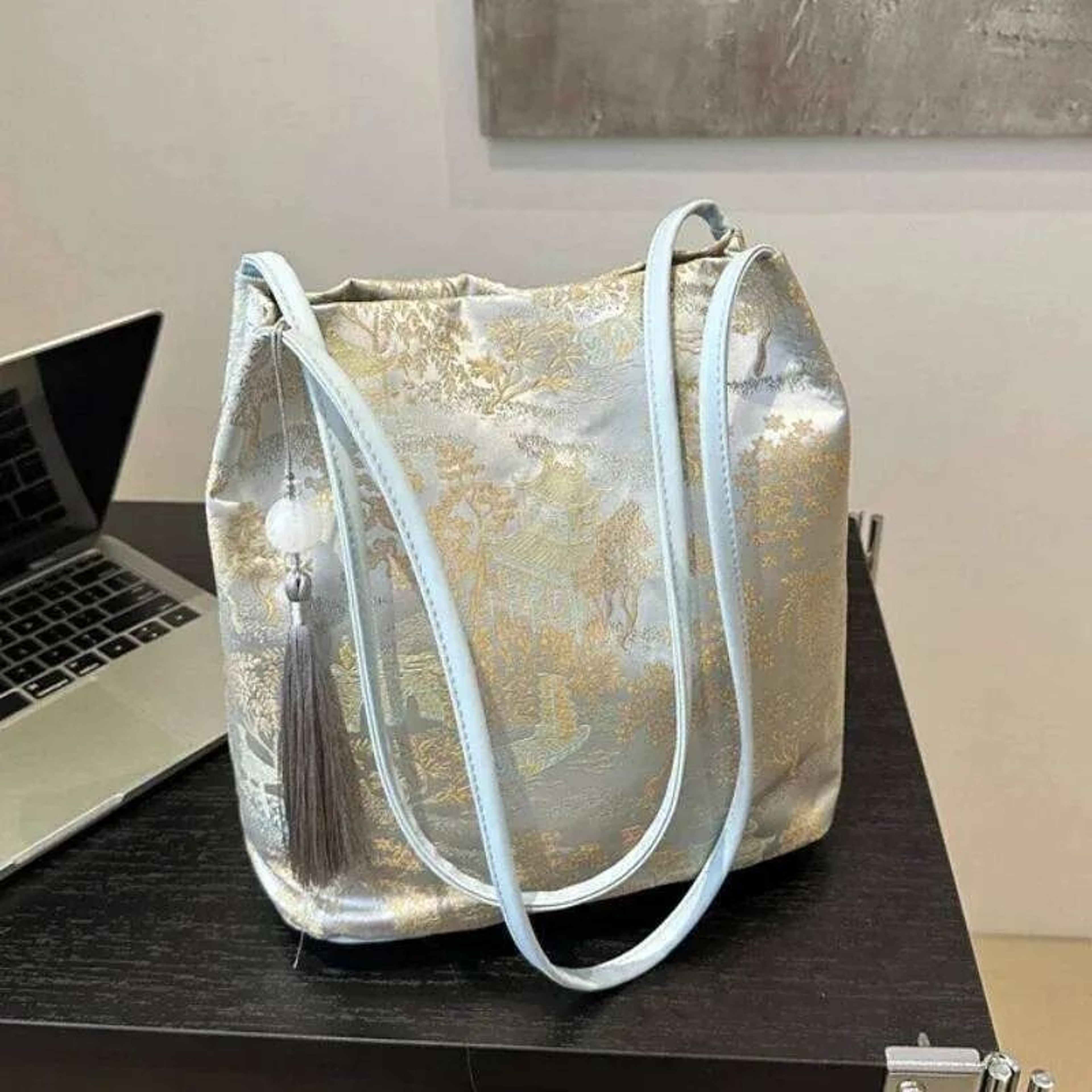 Women Large Capacity Retro Shoulder Tote Bag In Synthetic Leather 0