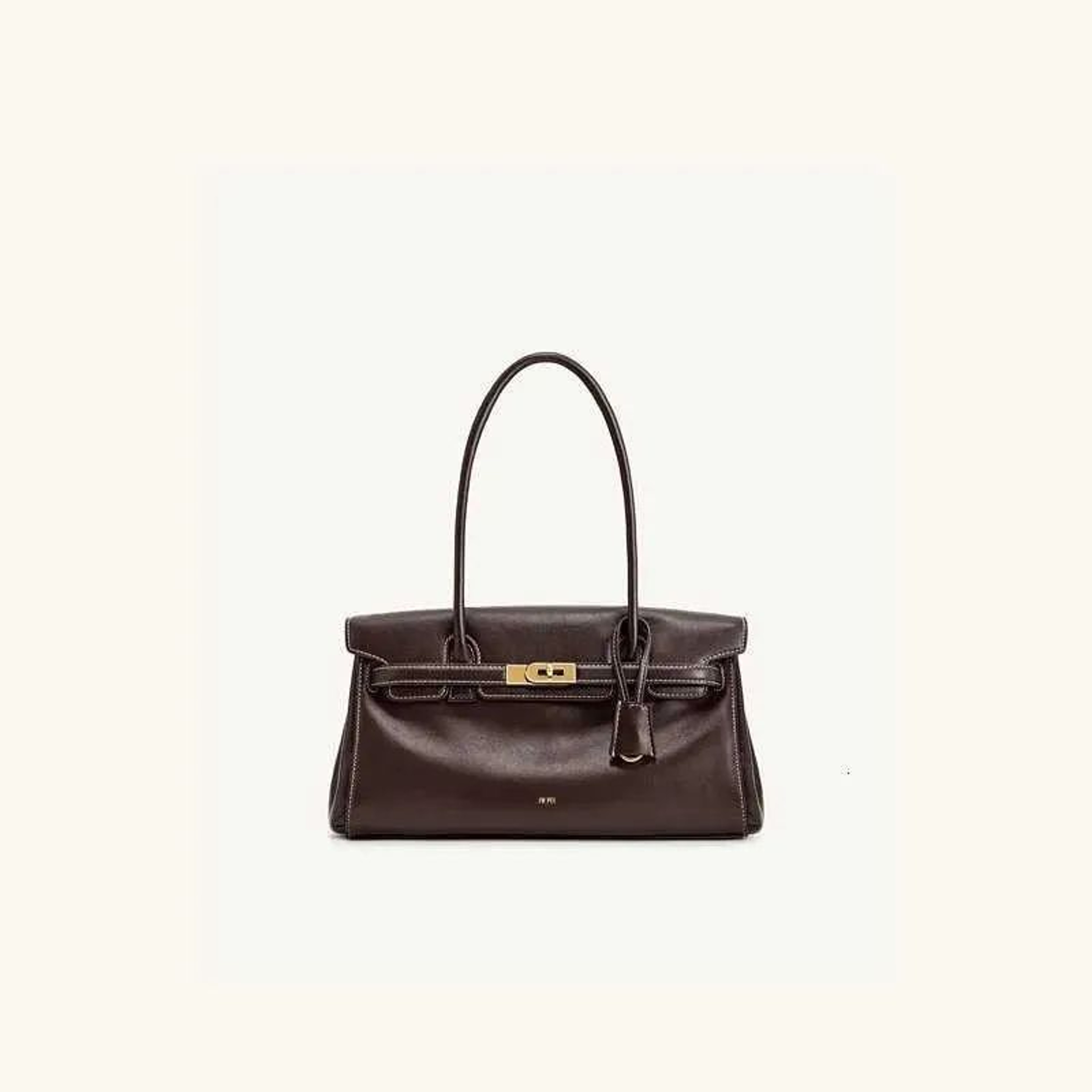 Womens Genuine Leather Shoulder Bag Large Capacity Commuter Handbag 1