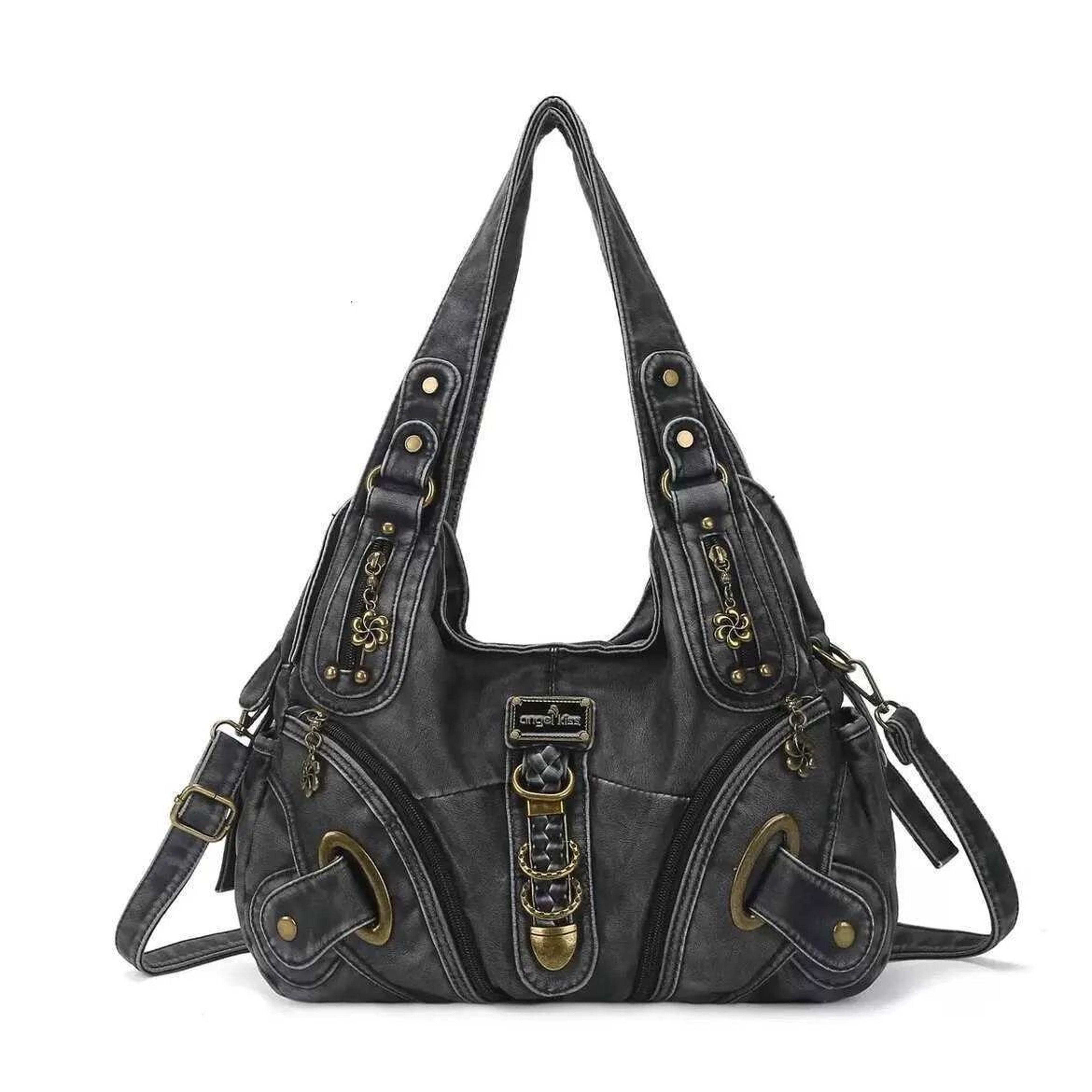 Leopard Print Shoulder Bag Retro Vintage Crossbody Purse For Women 4
