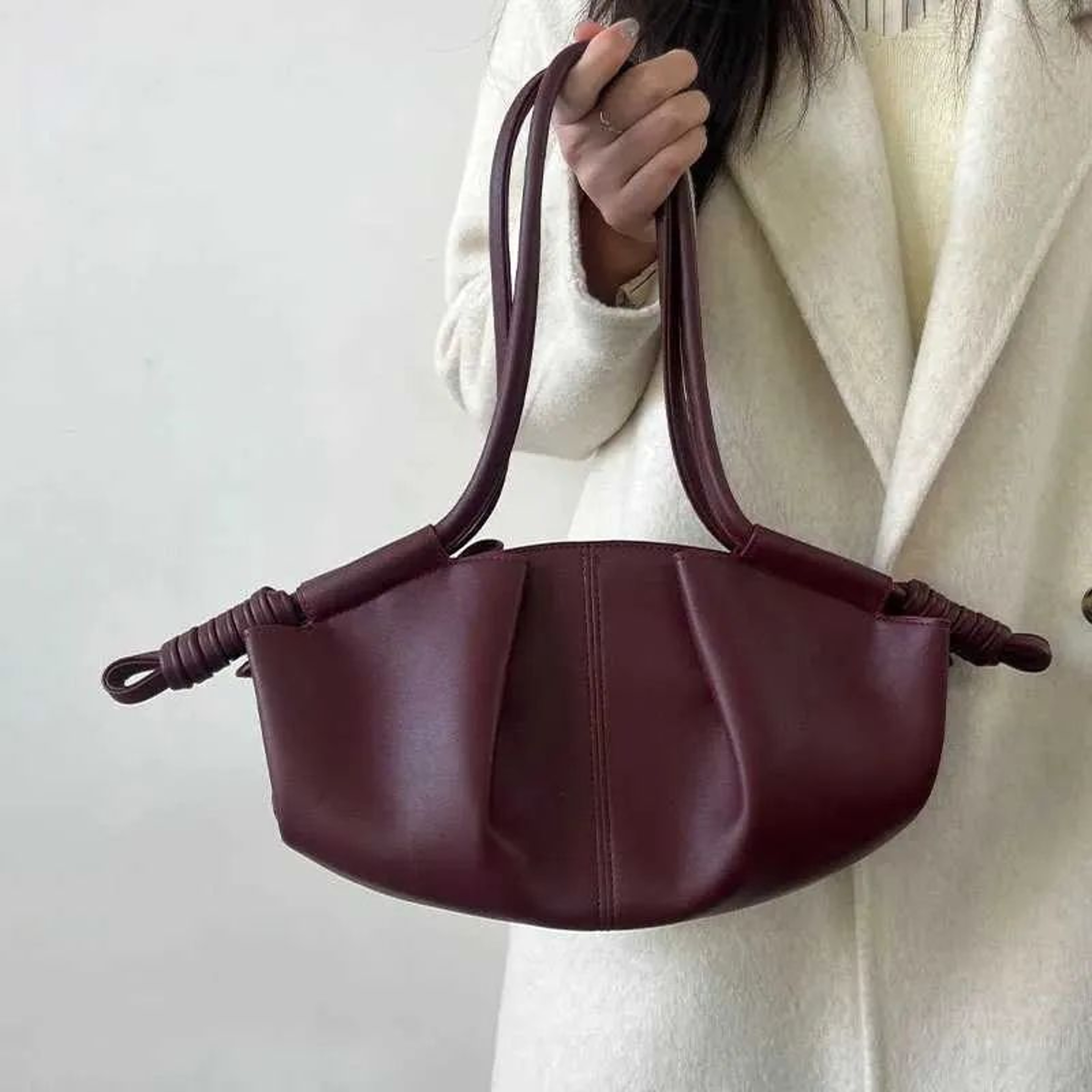 Cloud Dumpling Drawstring Crossbody Bag For Women With Adjustable Shoulder Strap 0