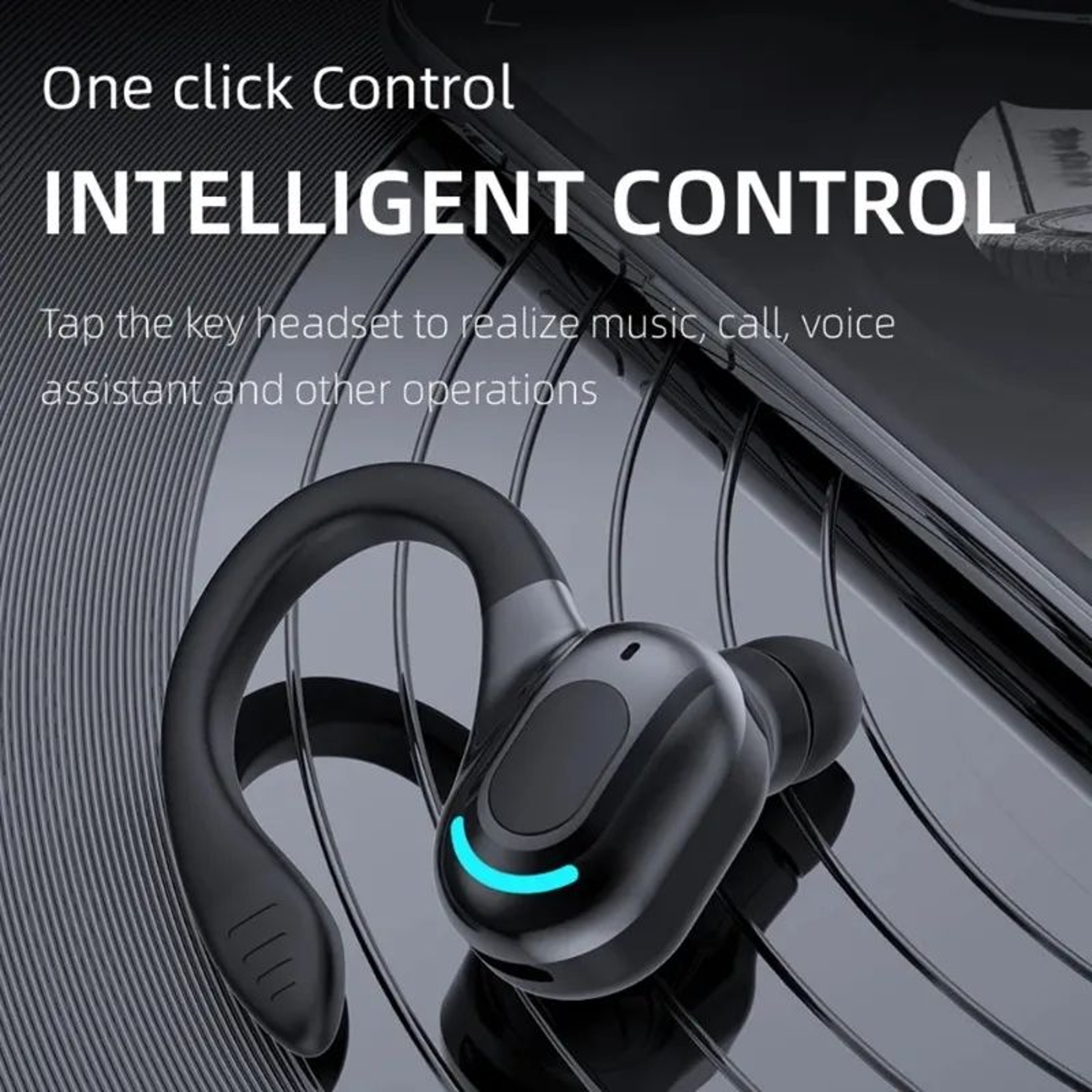 Bluetooth Wireless Earbuds With Ear Hooks And Noise Cancellation 5