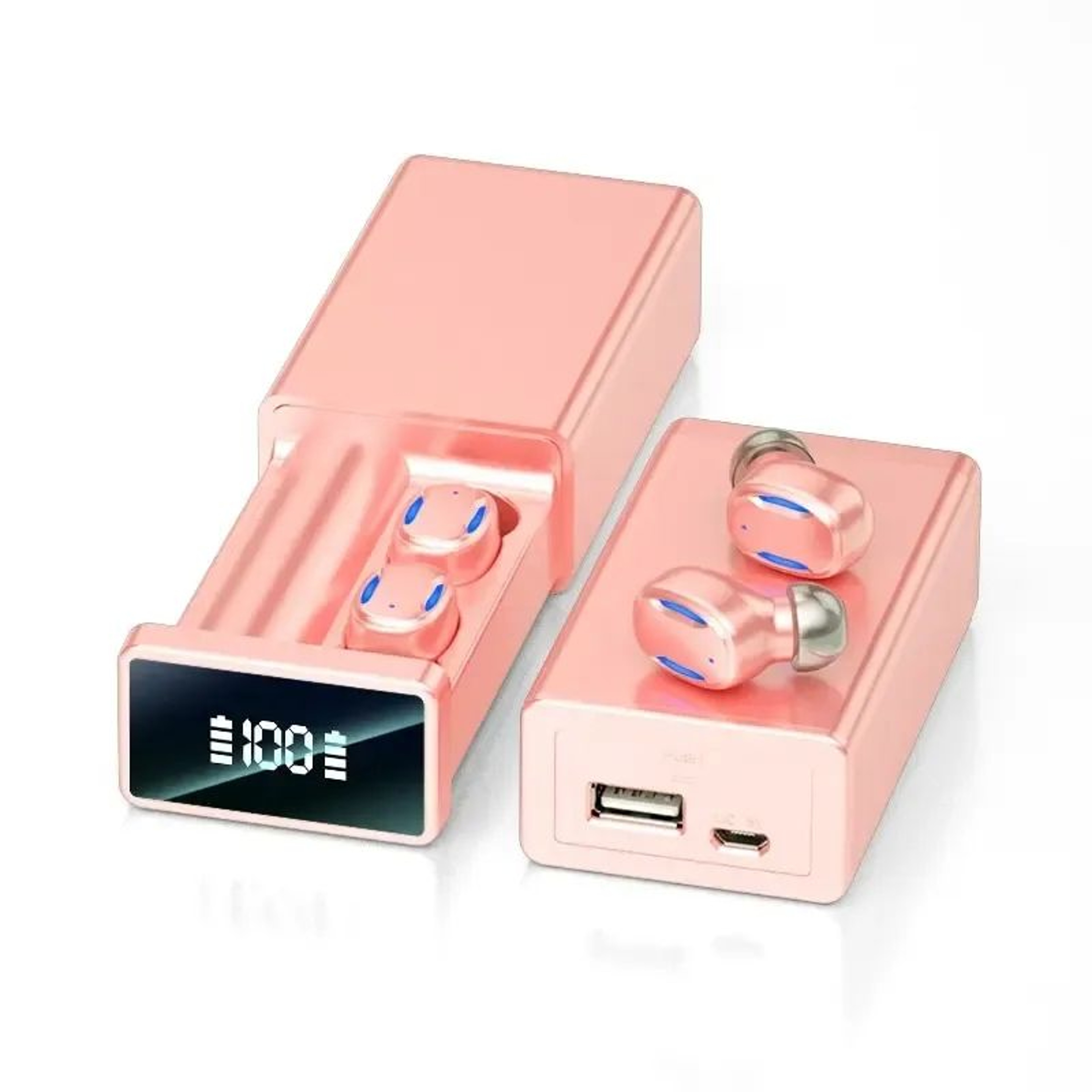 Wireless Bluetooth Earbuds With Design And LED Charging Case 3