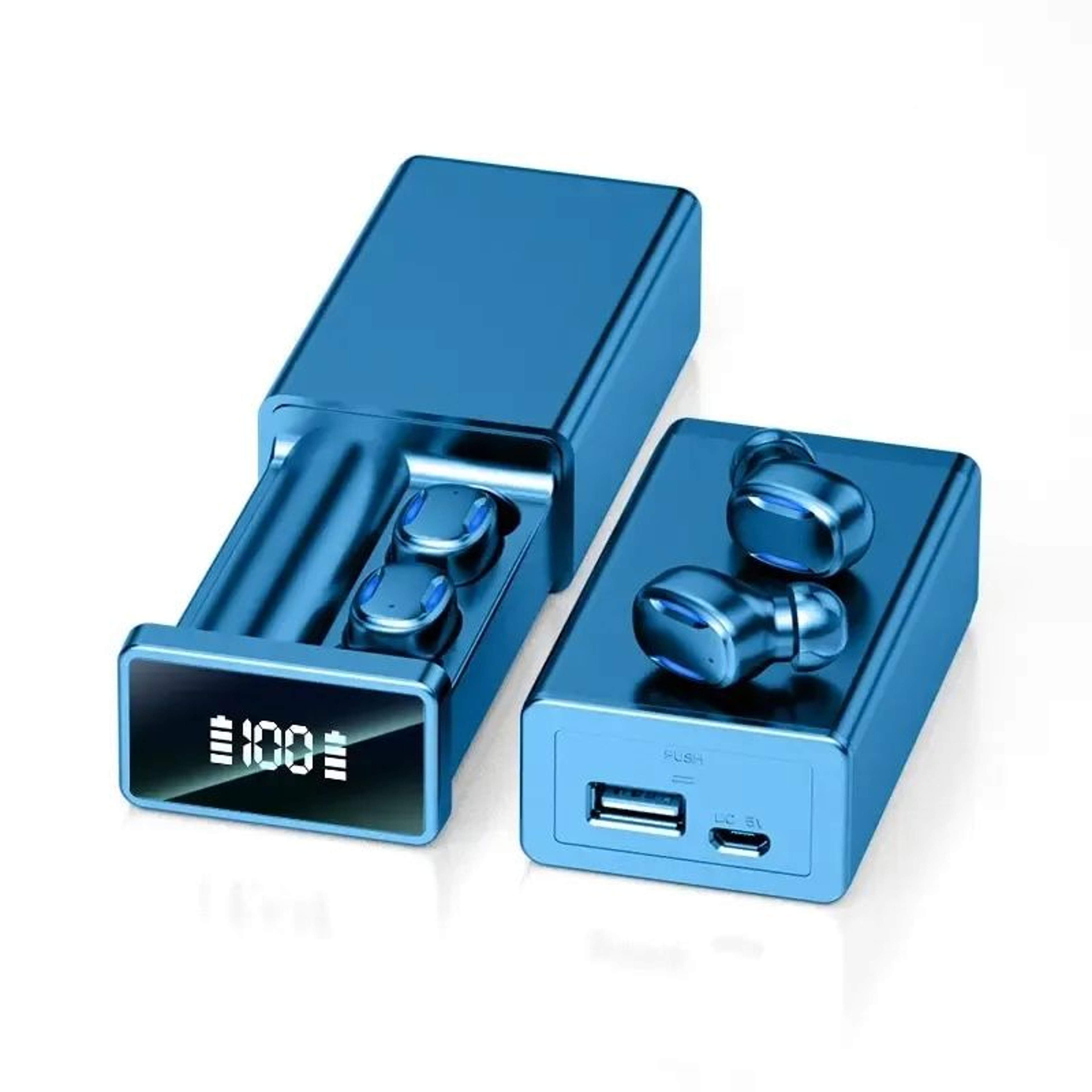 Wireless Bluetooth Earbuds With Design And LED Charging Case 2