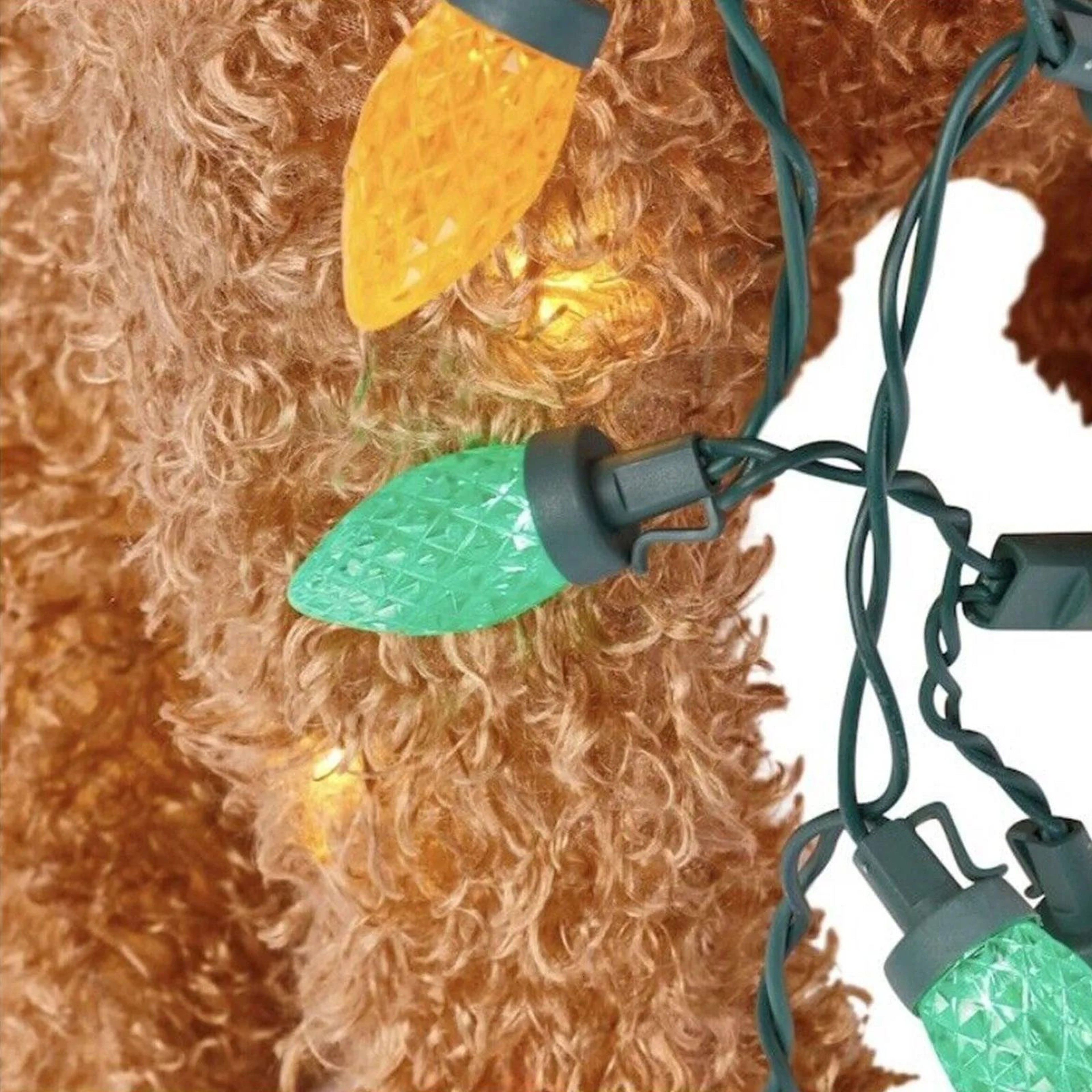 LED Light Up Goldendoodle Christmas Decoration With Acrylic Dog Figurine 1