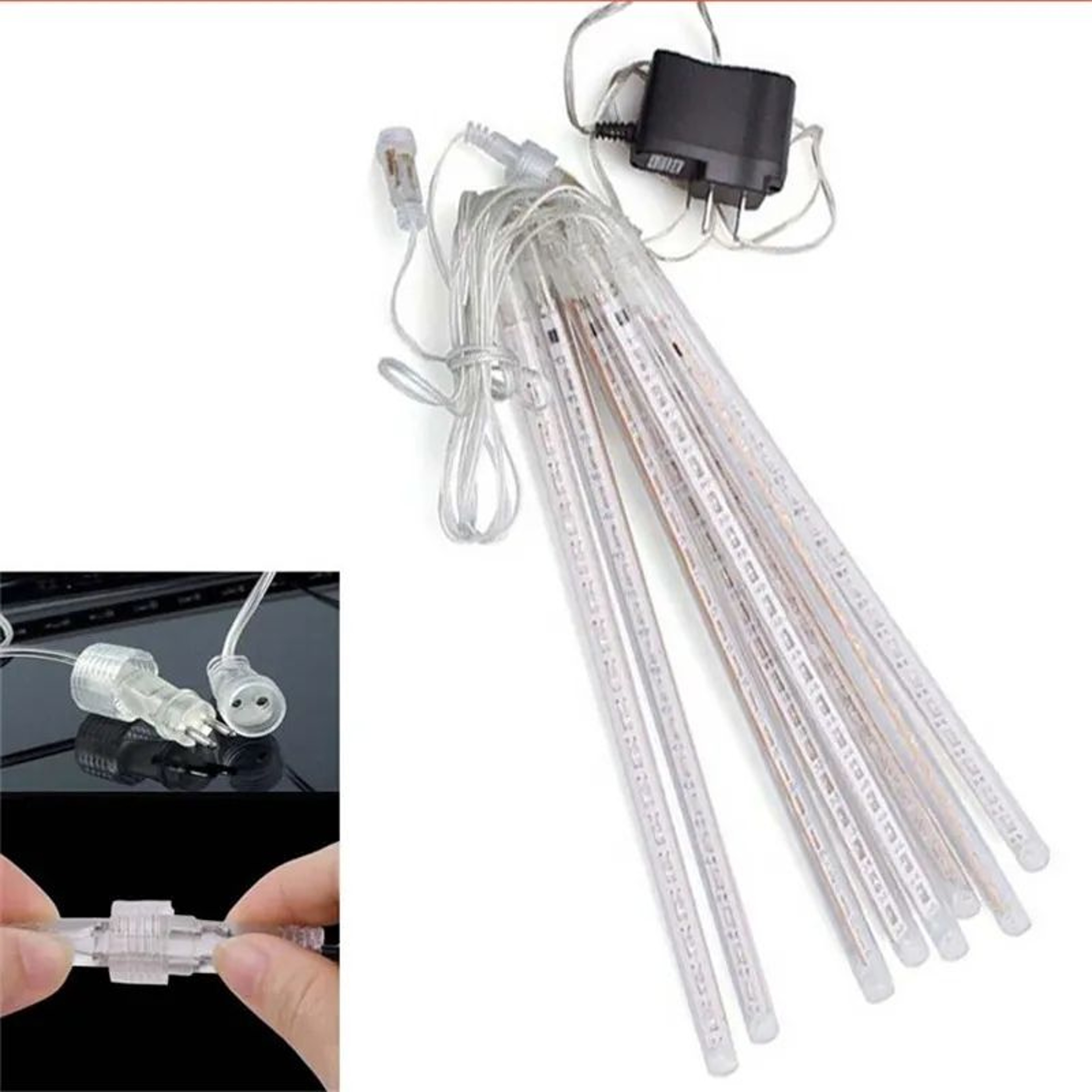 LED Meteor Shower Christmas Lights Outdoor Rain Tube String Lights Set 3