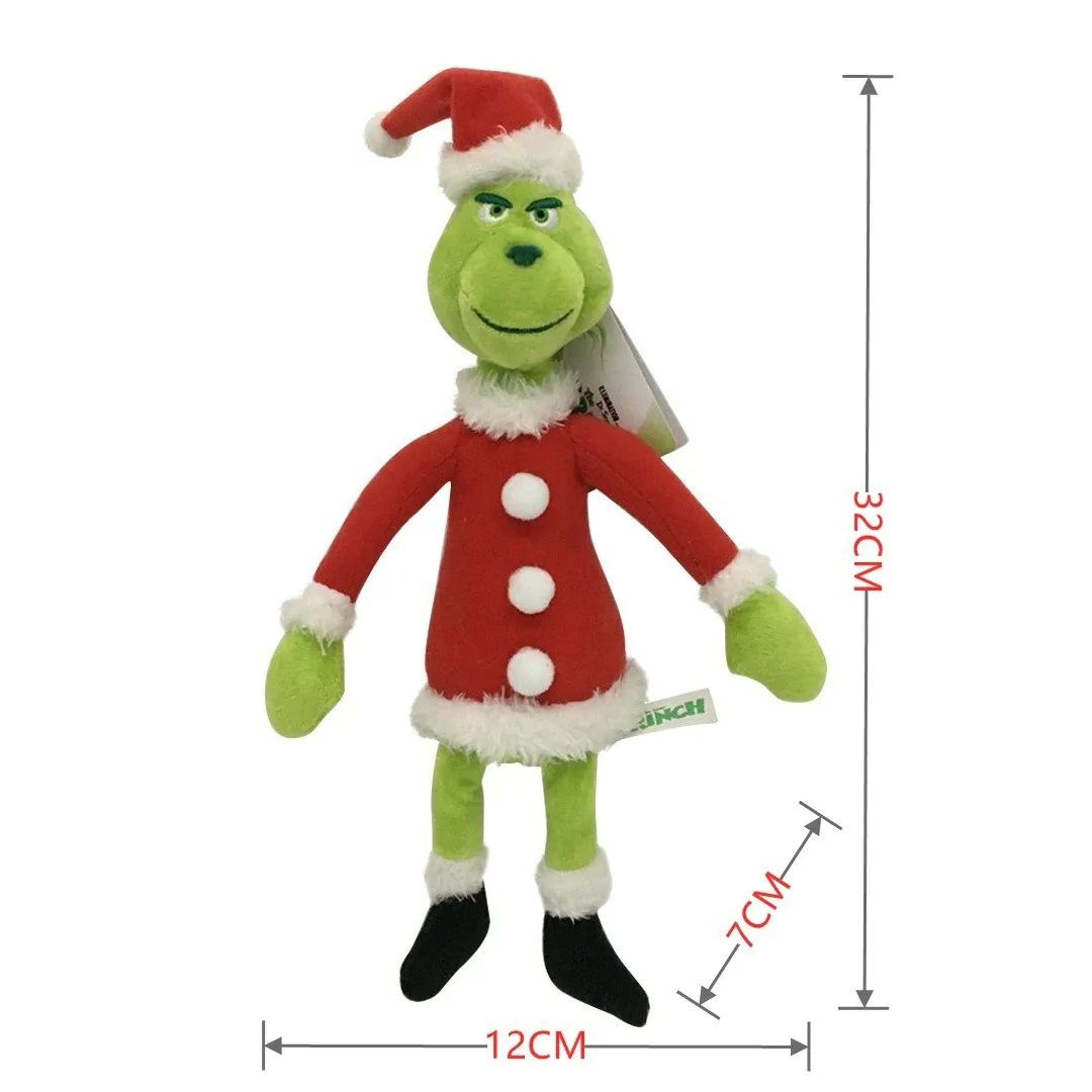 Christmas Grinch And Max Dog Plush Toy Soft Stuffed Holiday Decoration For Kids 1