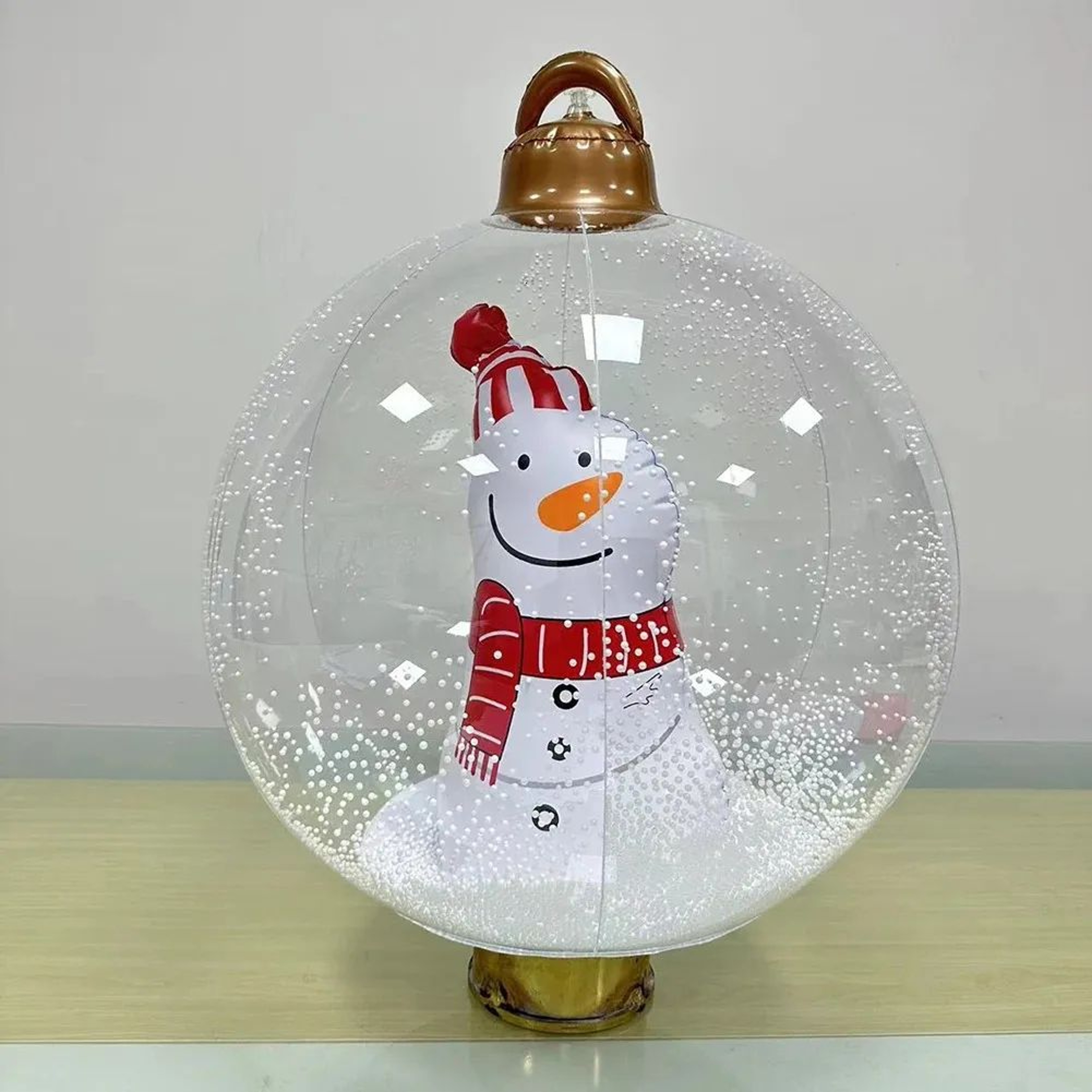 Giant Inflatable Christmas Ball With LED Light For Outdoor Holiday Decor 3