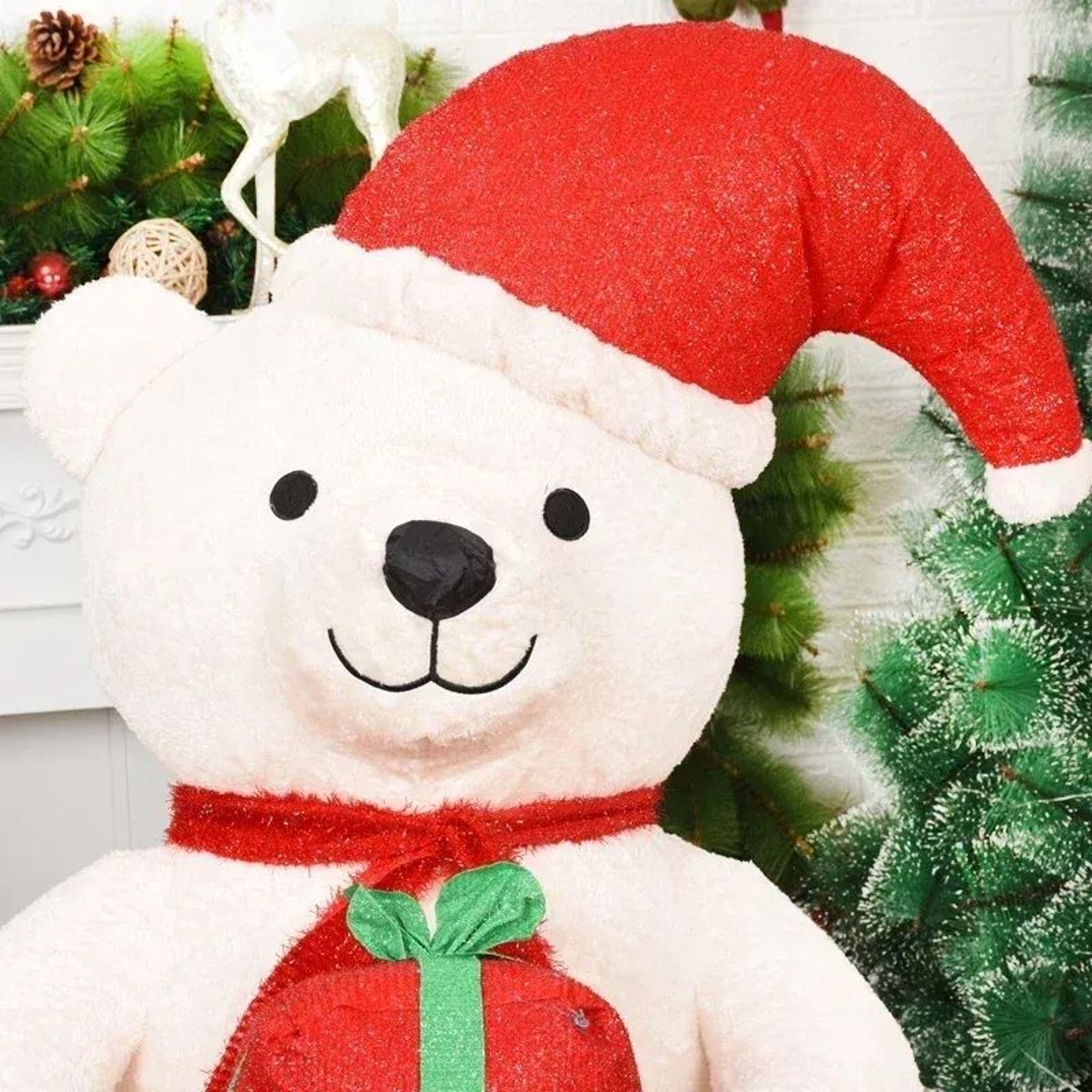 Inflatable Polar Bear Christmas Yard Decoration With LED Lights 3
