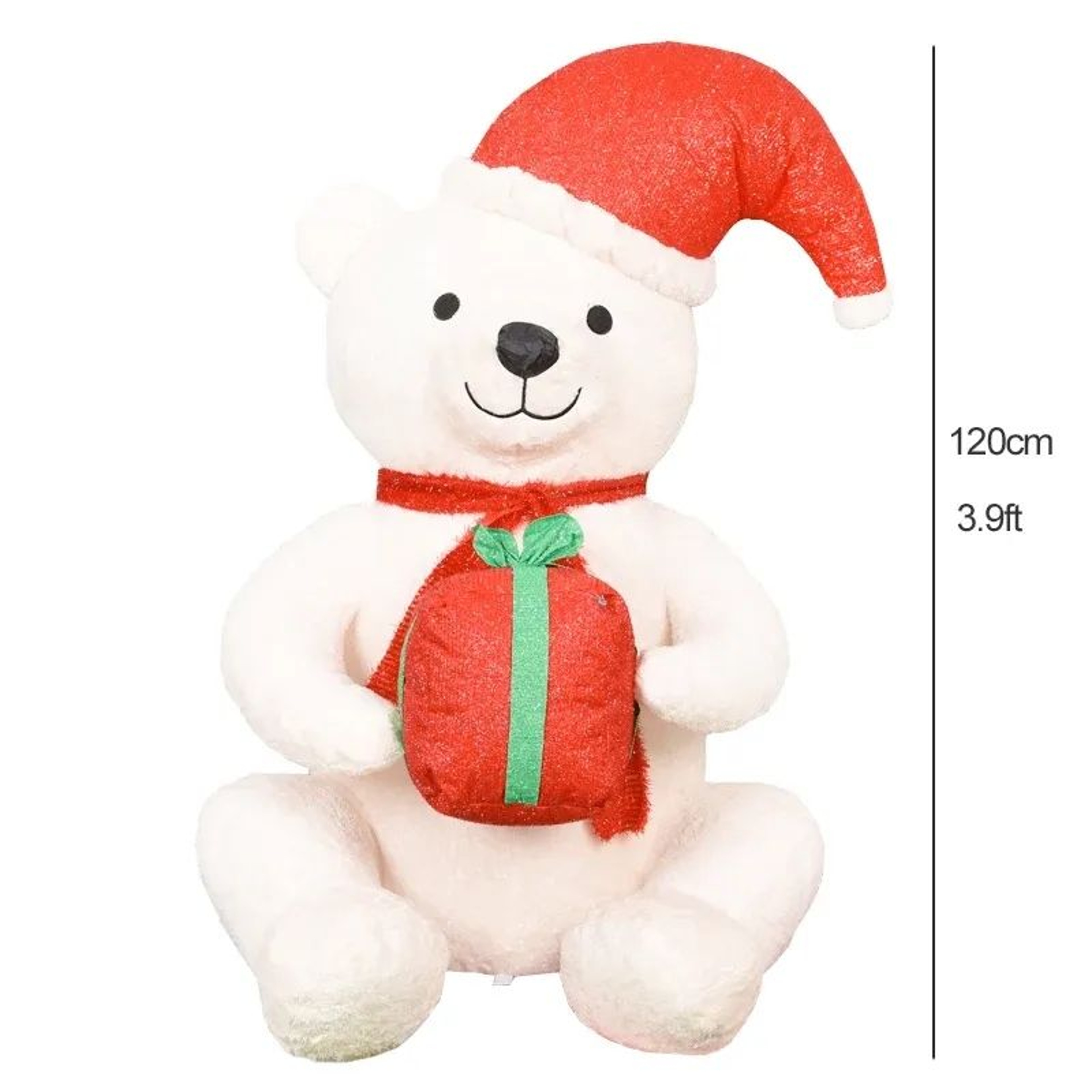 Inflatable Polar Bear Christmas Yard Decoration With LED Lights 4