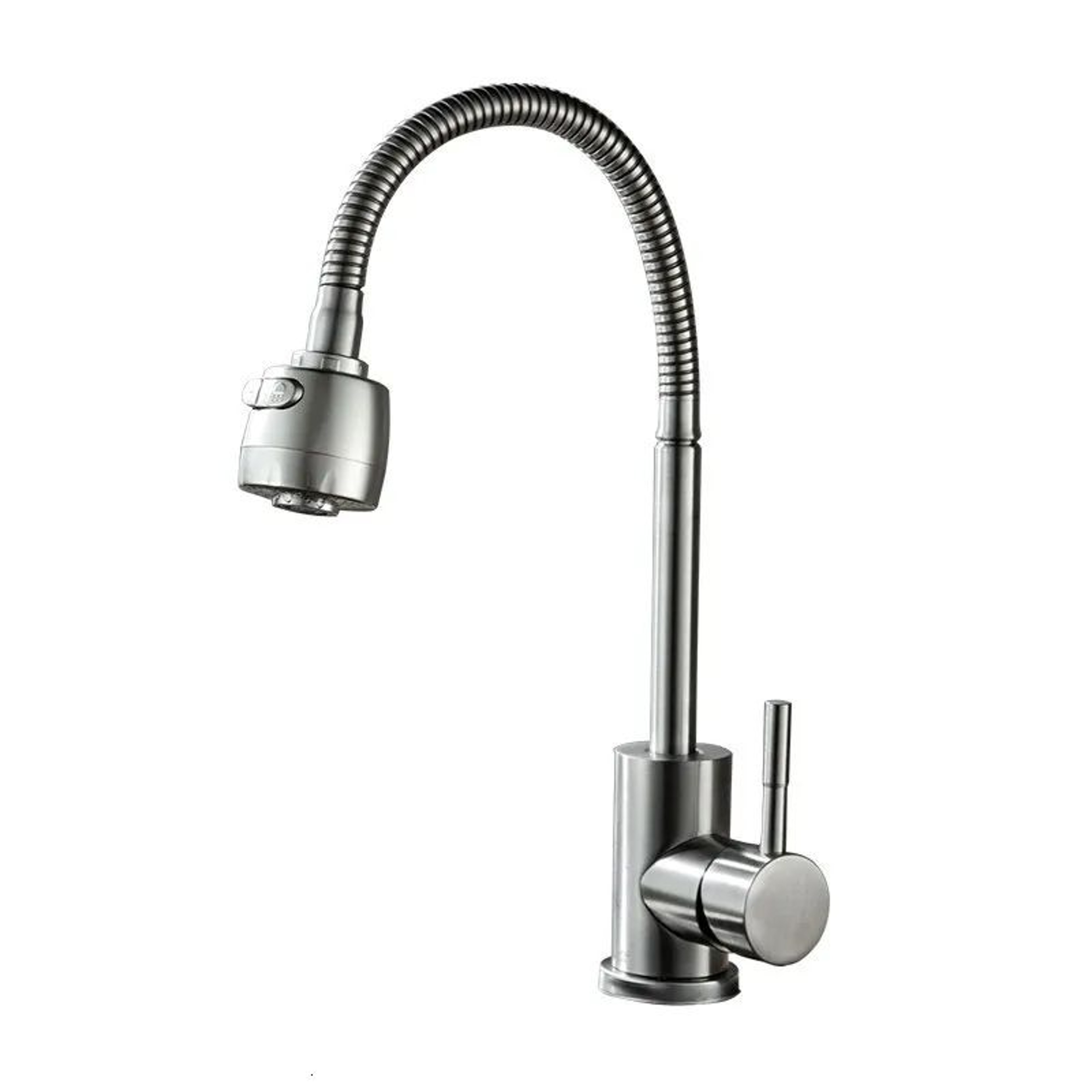 Stainless Steel Kitchen Sink Faucet With Brushed Finish For Hot And Cold Water 0
