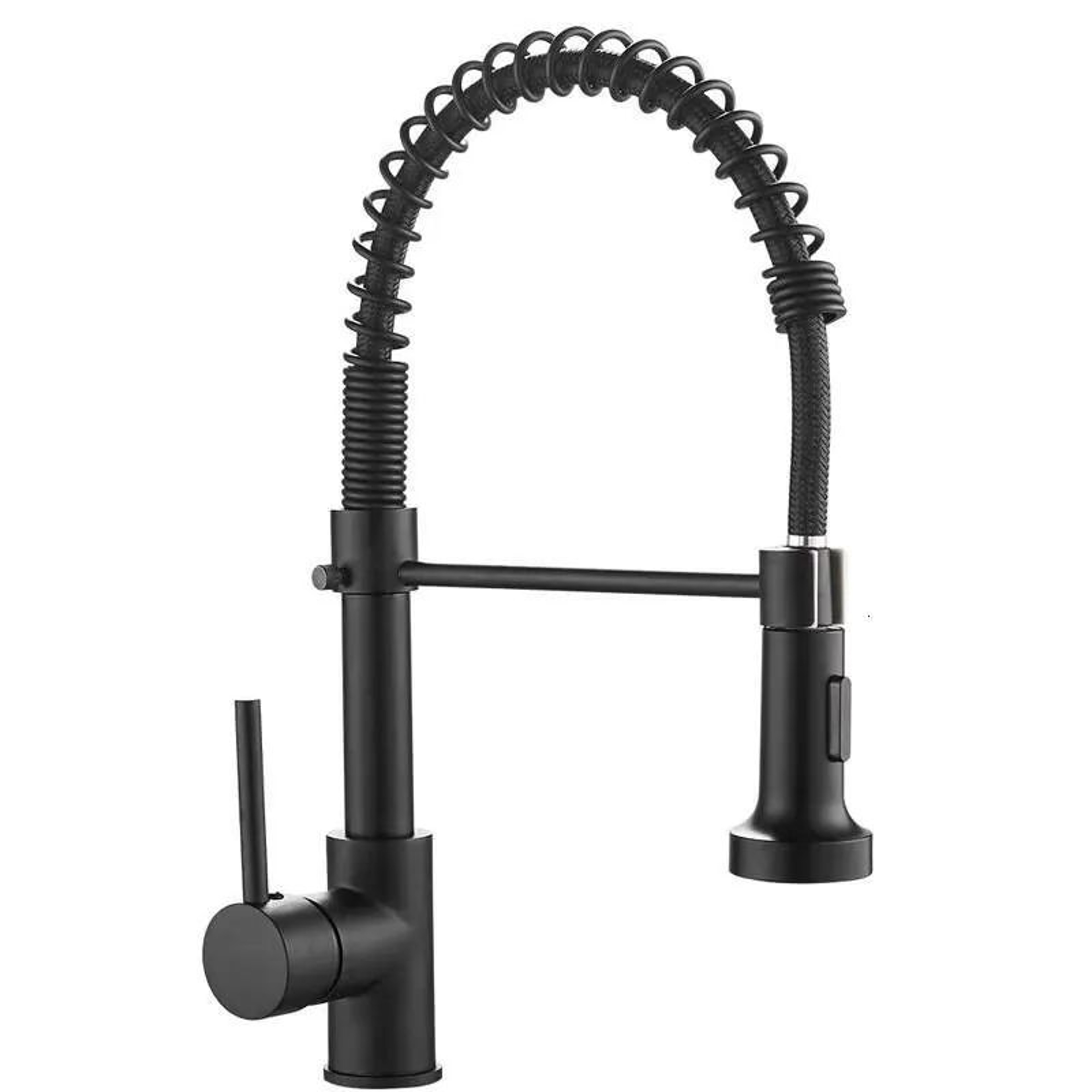 Spring PullOut Kitchen Faucet With Hot And Cold Water Control And Rotating Spout 0