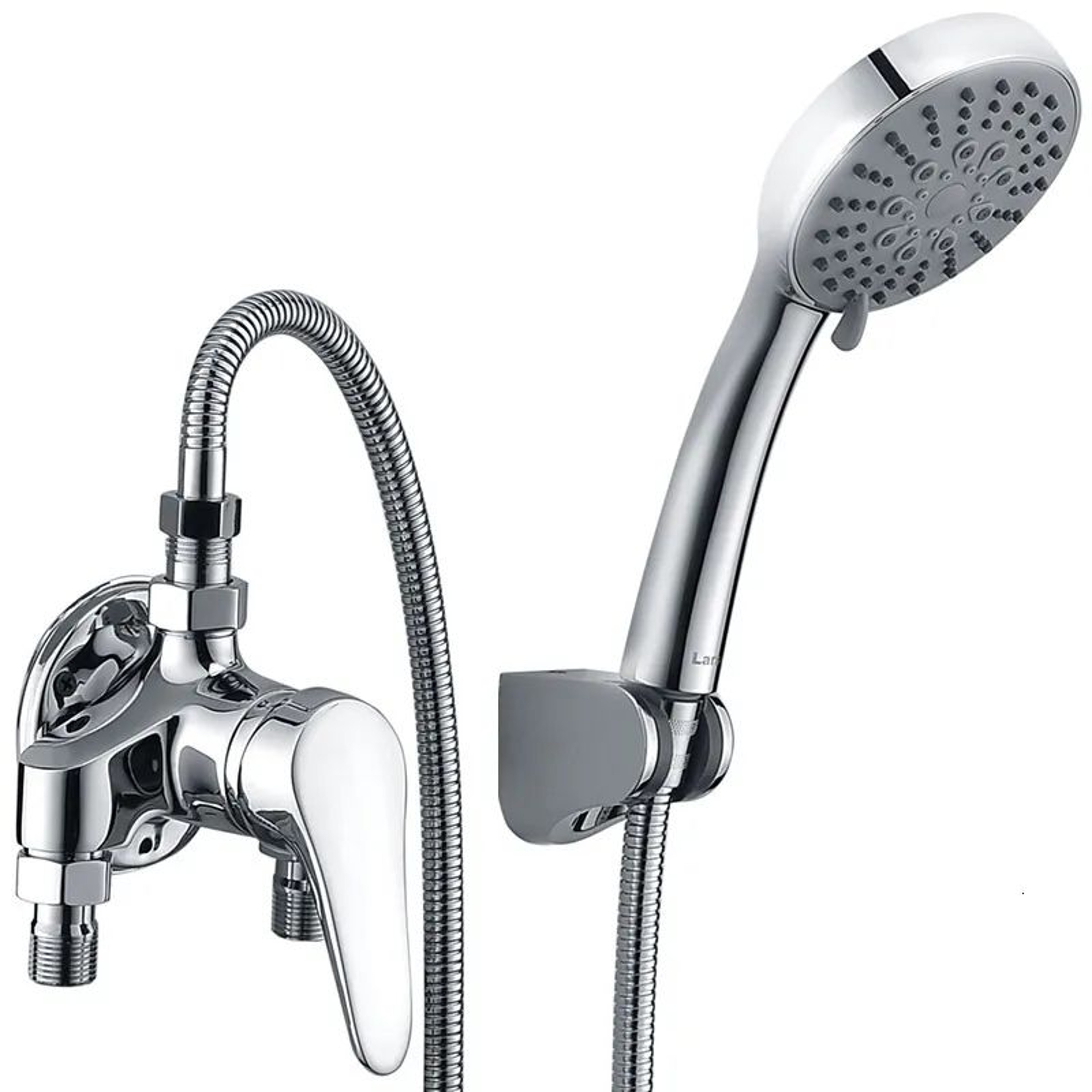 Exposed Pipe Hot And Cold Shower Faucet Set With Solar Water Heater Mixing Valve 0