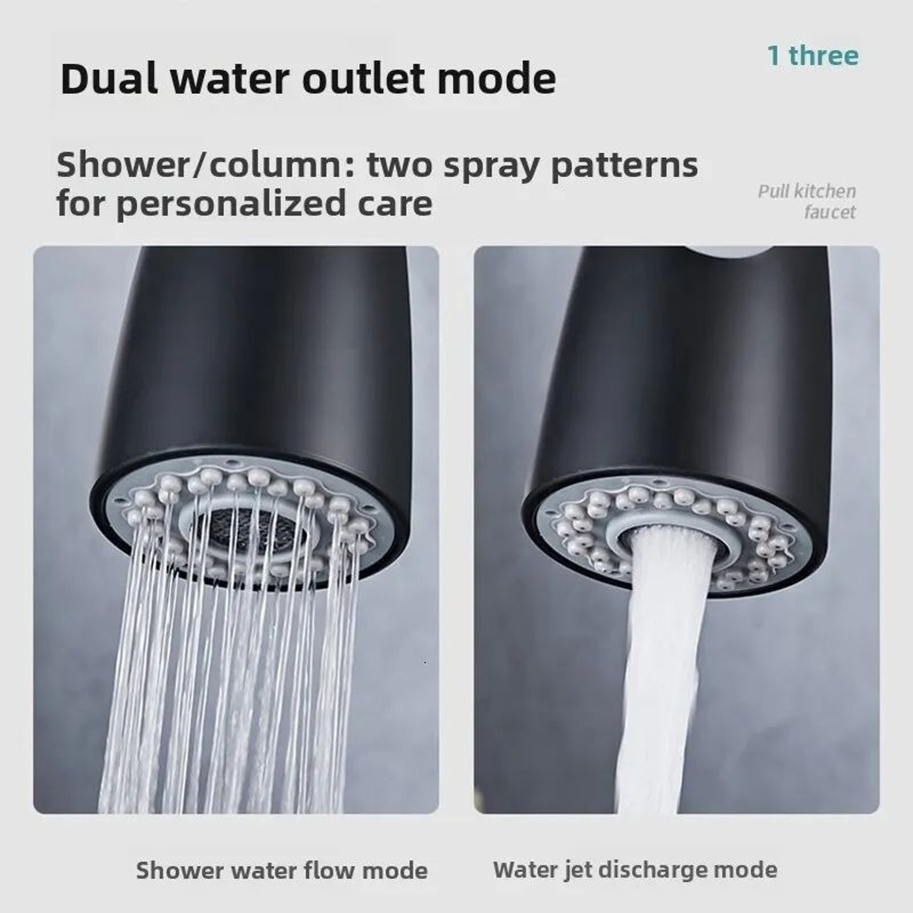 AllCopper PullDown Kitchen Faucet With Retractable Hose For Hot And Cold Water 6