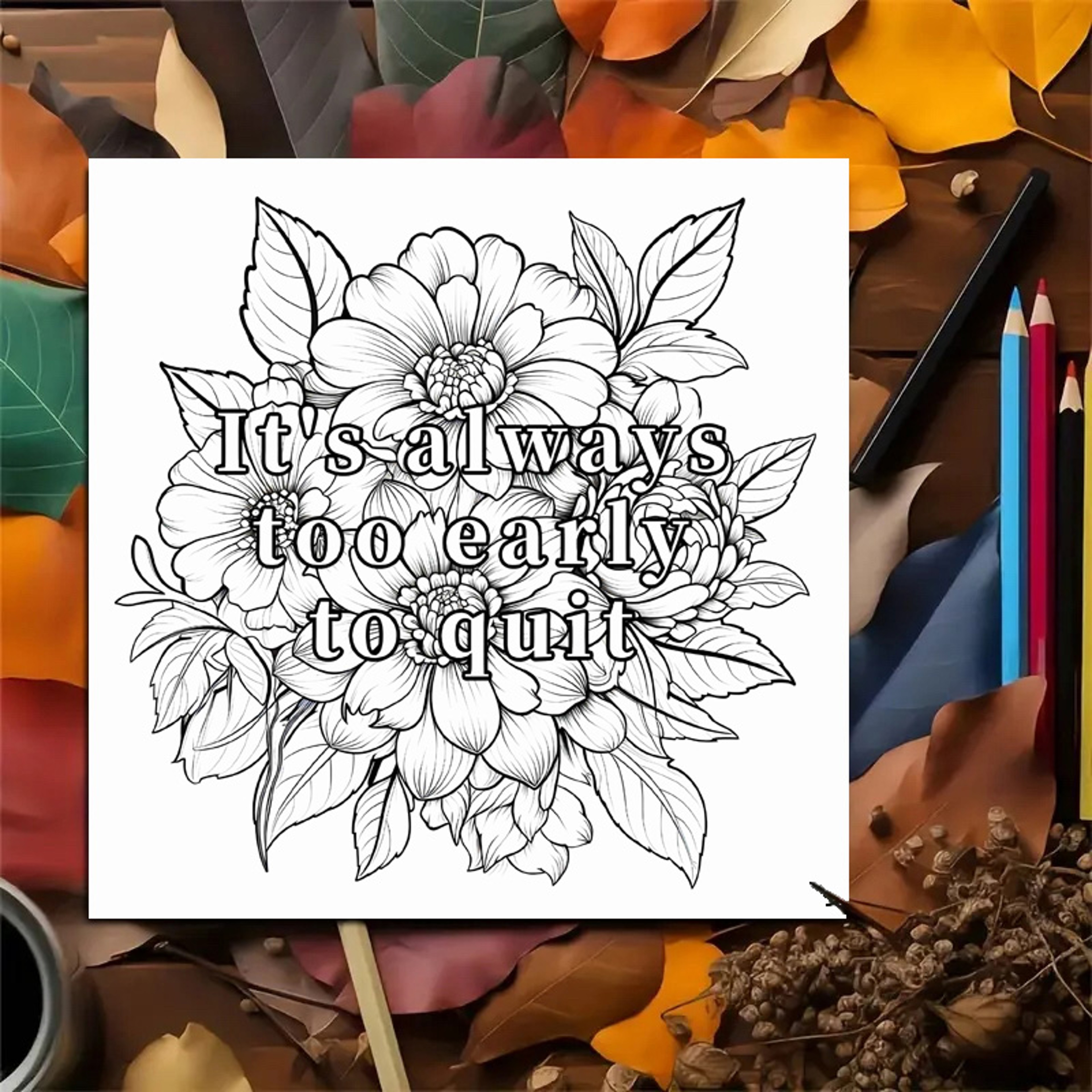 Stronger Than The Storm Coloring Book, Vibrant Floral Pages for Adults, Imaginative Art Therapy – view 4