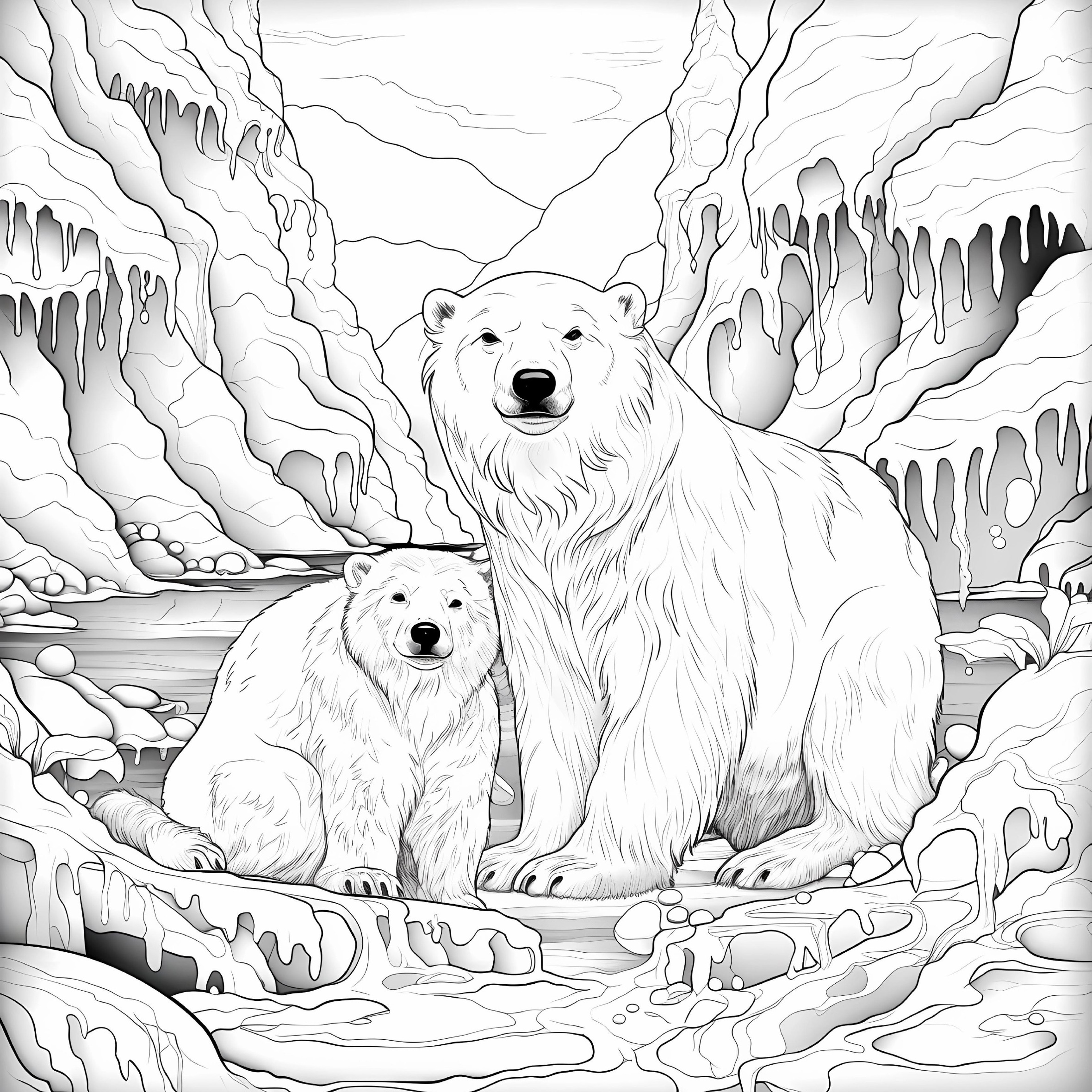 Winter Wonderland Adult Coloring Book, Snow Themed Designs for Color Practice, Colored Pencils Art – view 6
