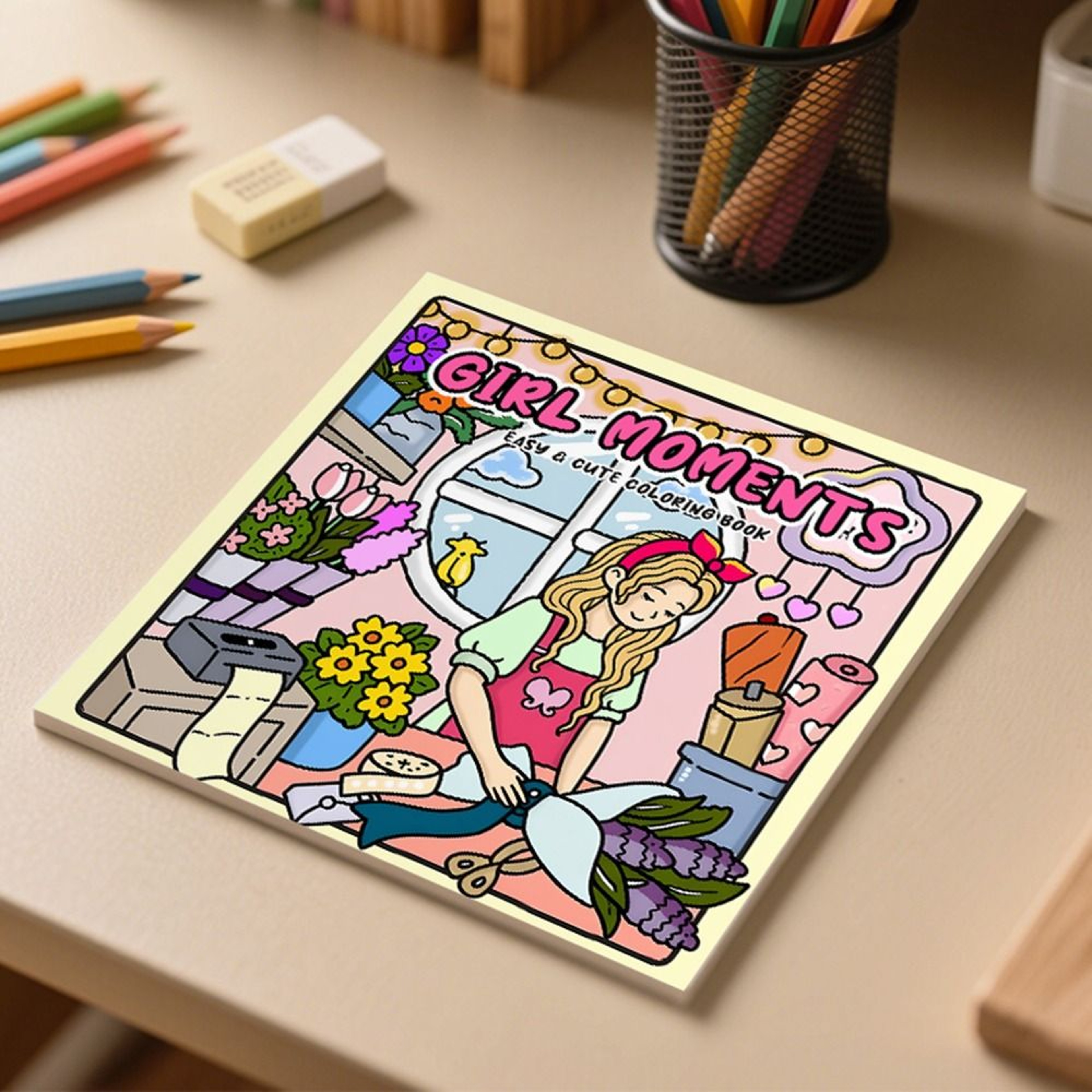 Stress Relief Coloring Book For Adults Funny Cartoon Doodles Educational Graffiti Painting Gift For 1