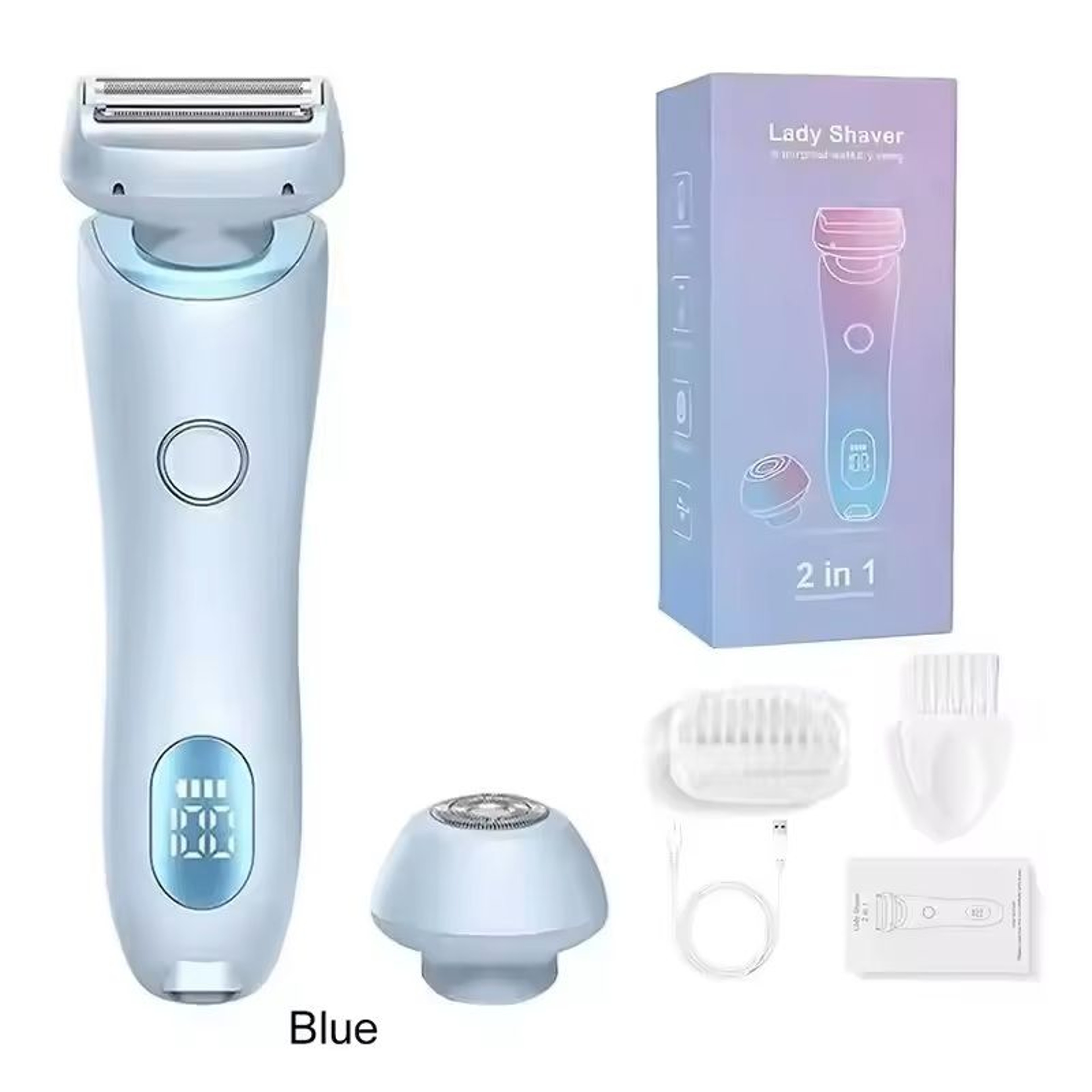 2 In 1 Womens Electric Body And Face Trimmer 6