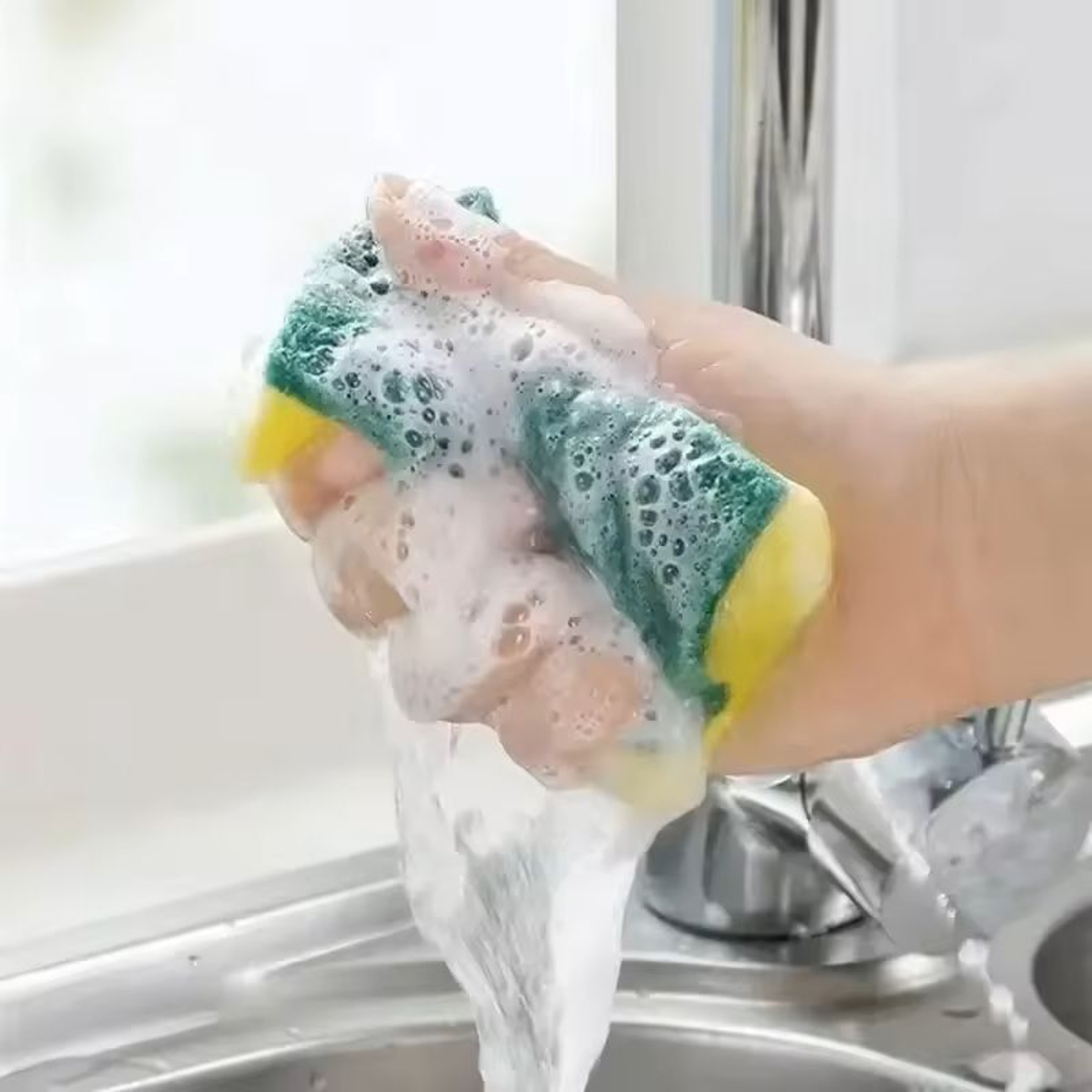 DualScrub DoubleSided Magic Cleaning Sponge 6