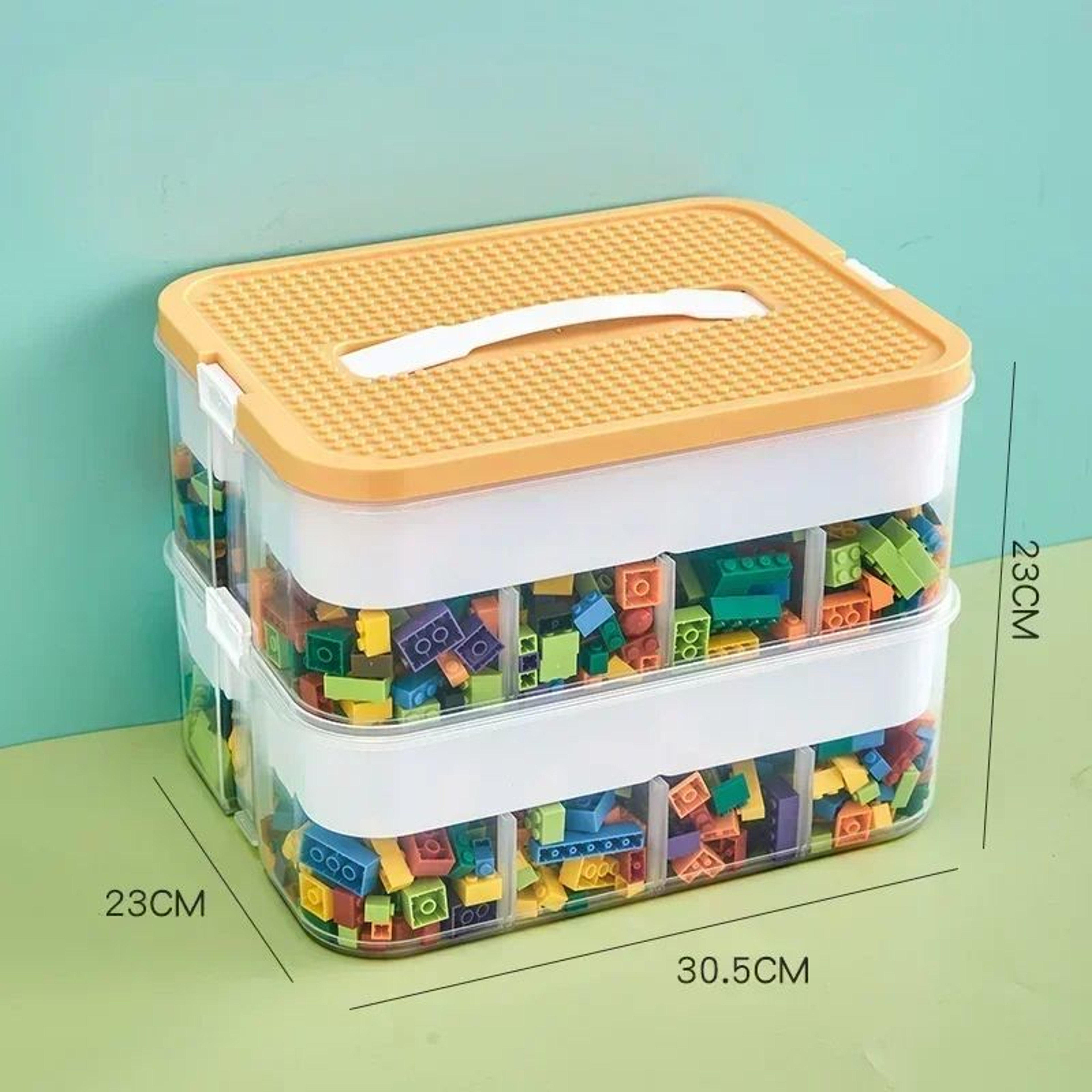 Transparent Stackable LEGO Storage Box  Dustproof  Moisture Proof Plastic Organizer For Kids Buildi 7