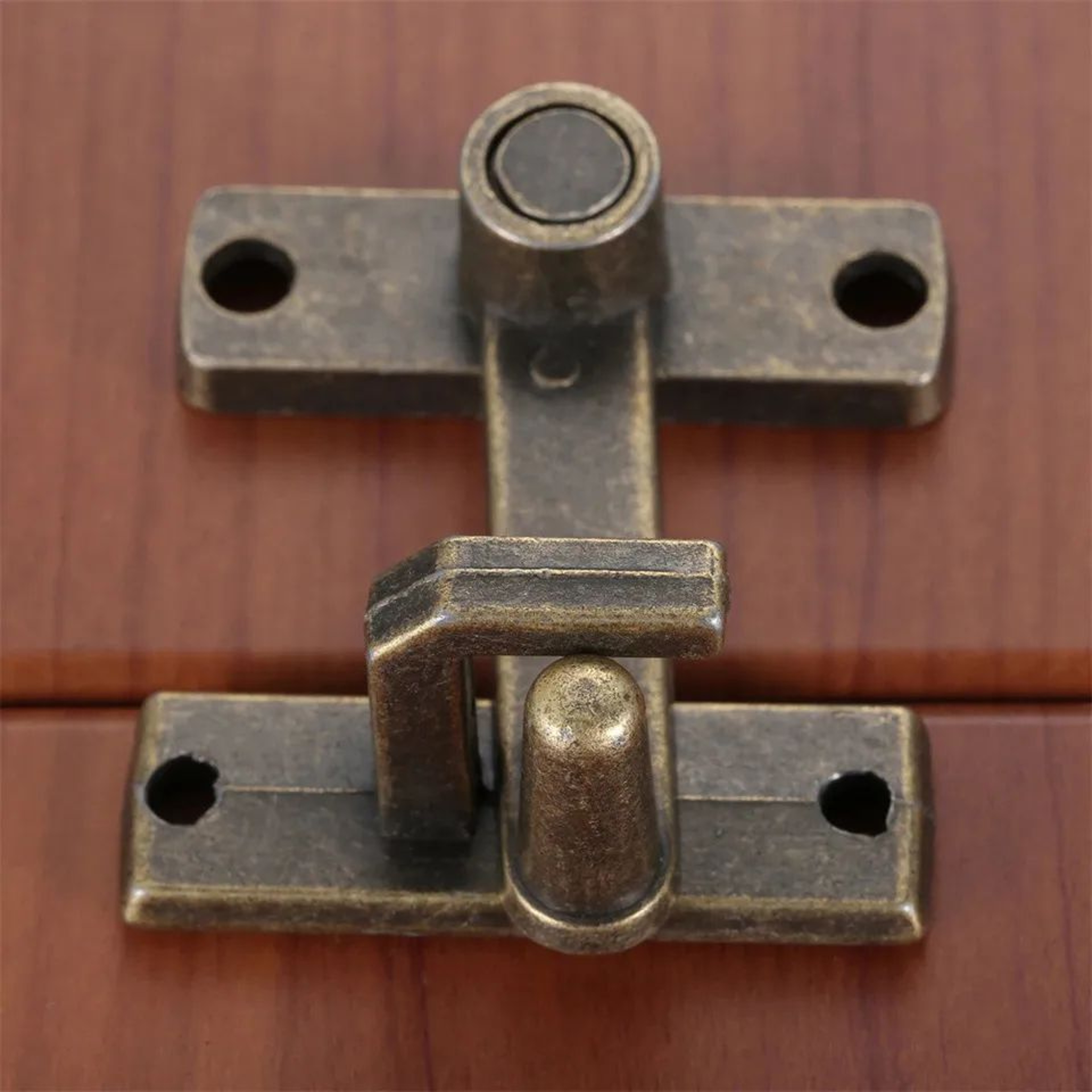 Bronze Sliding Door Lock Handle  Metal Window  Door Latch Guard Bolt With Screws 1