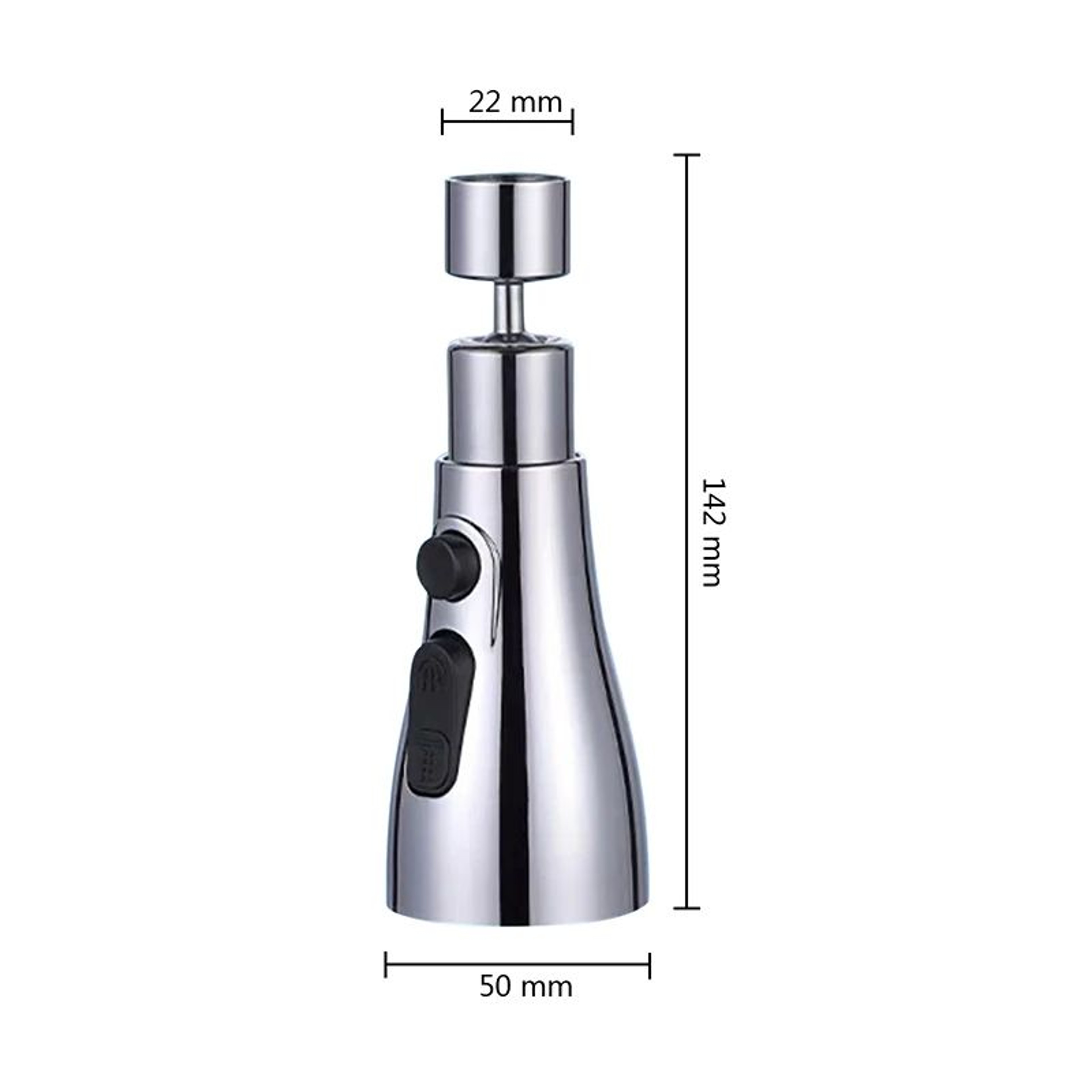 Universal 360 Rotating Kitchen Faucet Extender  PullOut Tap Sprayer Attachment With MultiMode Stron 1