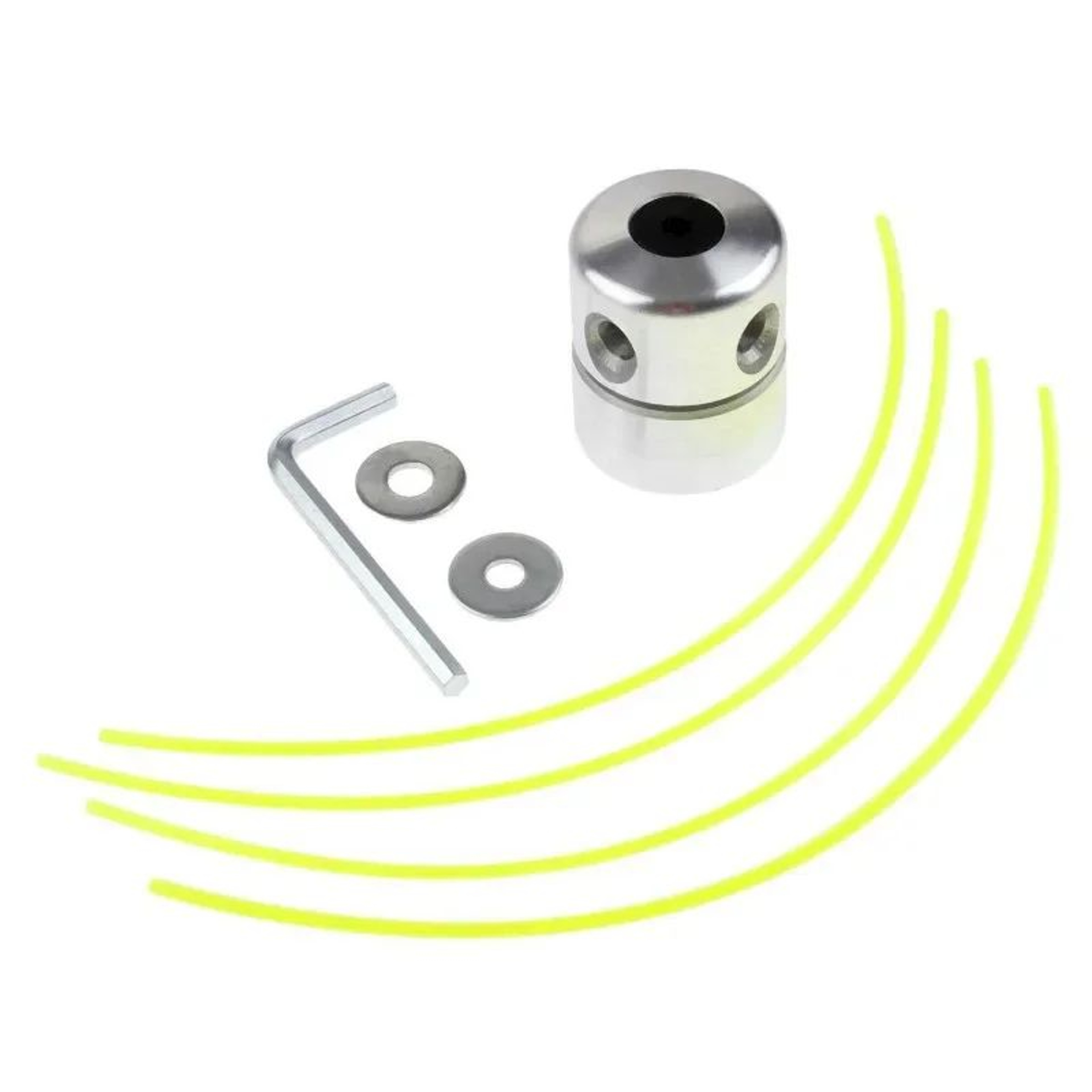 Aluminum 4Line Grass Trimmer Head  Heavy Duty Brush Cutter Cutting Line Head Replacement For Strimm 7