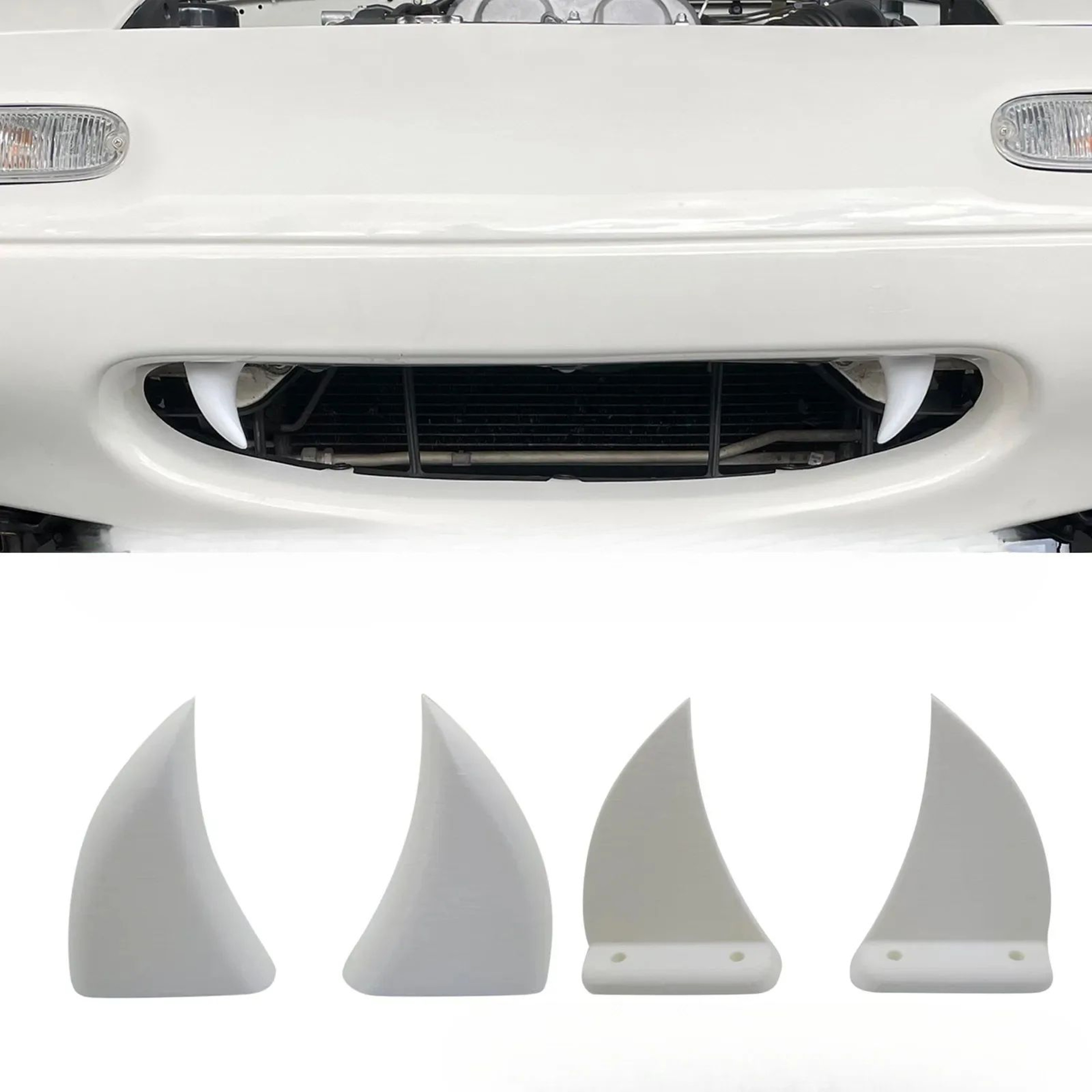 3D Printed Vampire Grille Teeth For Cars Trucks  SUVs  Spooky Front Grill Fang Decor For Halloween  1