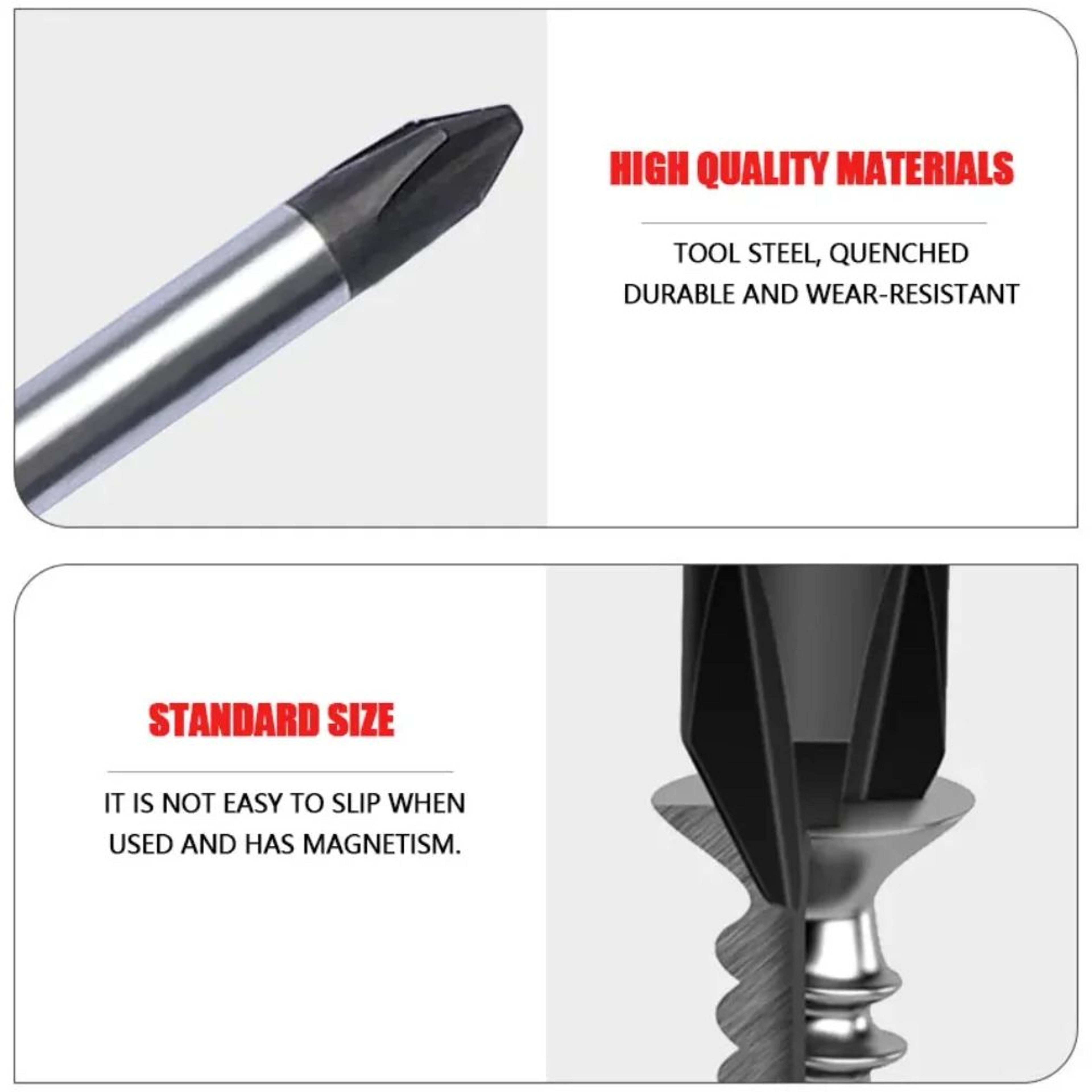 Magnetic Screwdriver Set PH0PH1PH2 Phillips  356mm Slotted 100200mm Length Drivers For Home  DIY Re 0