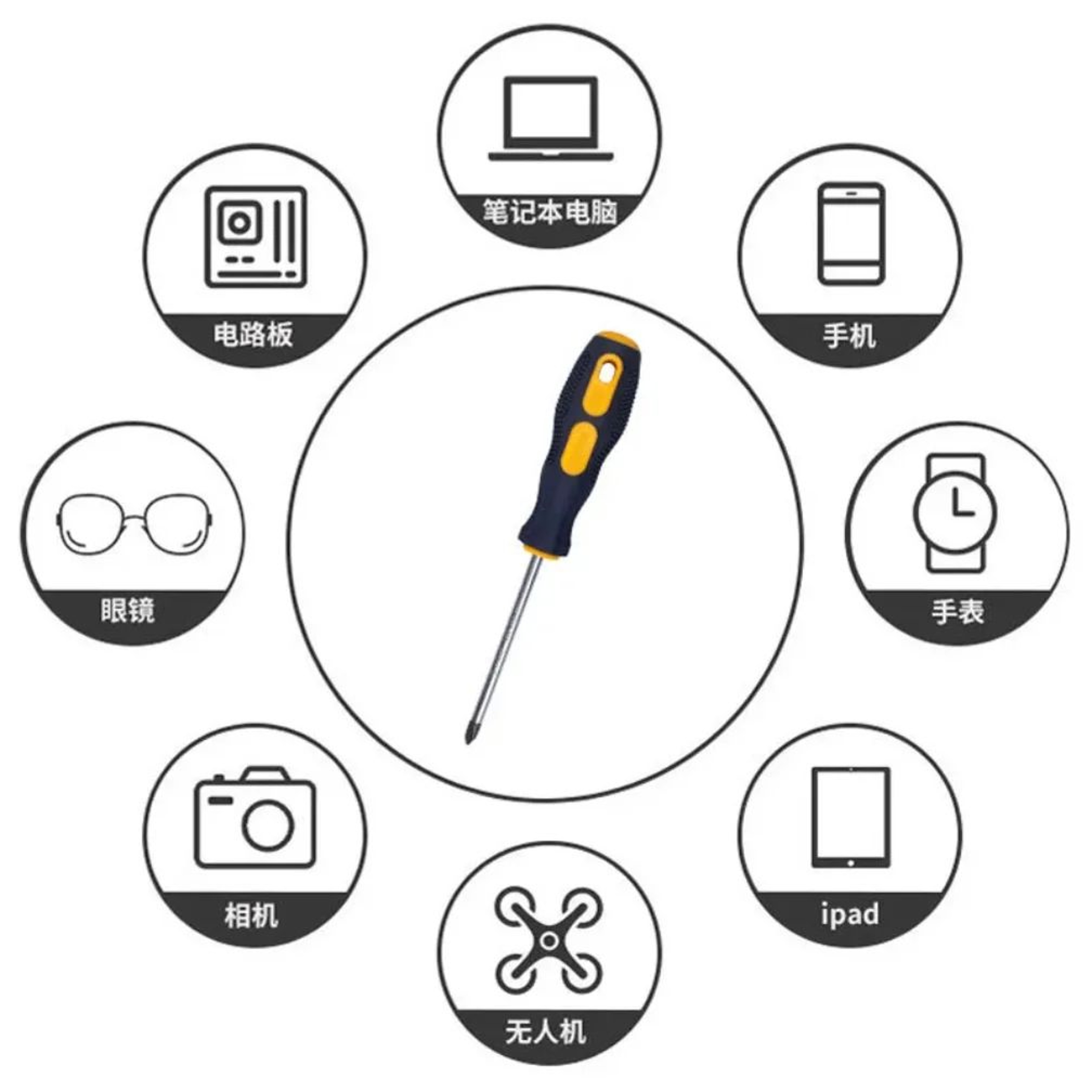 Magnetic Screwdriver Set PH0PH1PH2 Phillips  356mm Slotted 100200mm Length Drivers For Home  DIY Re 2
