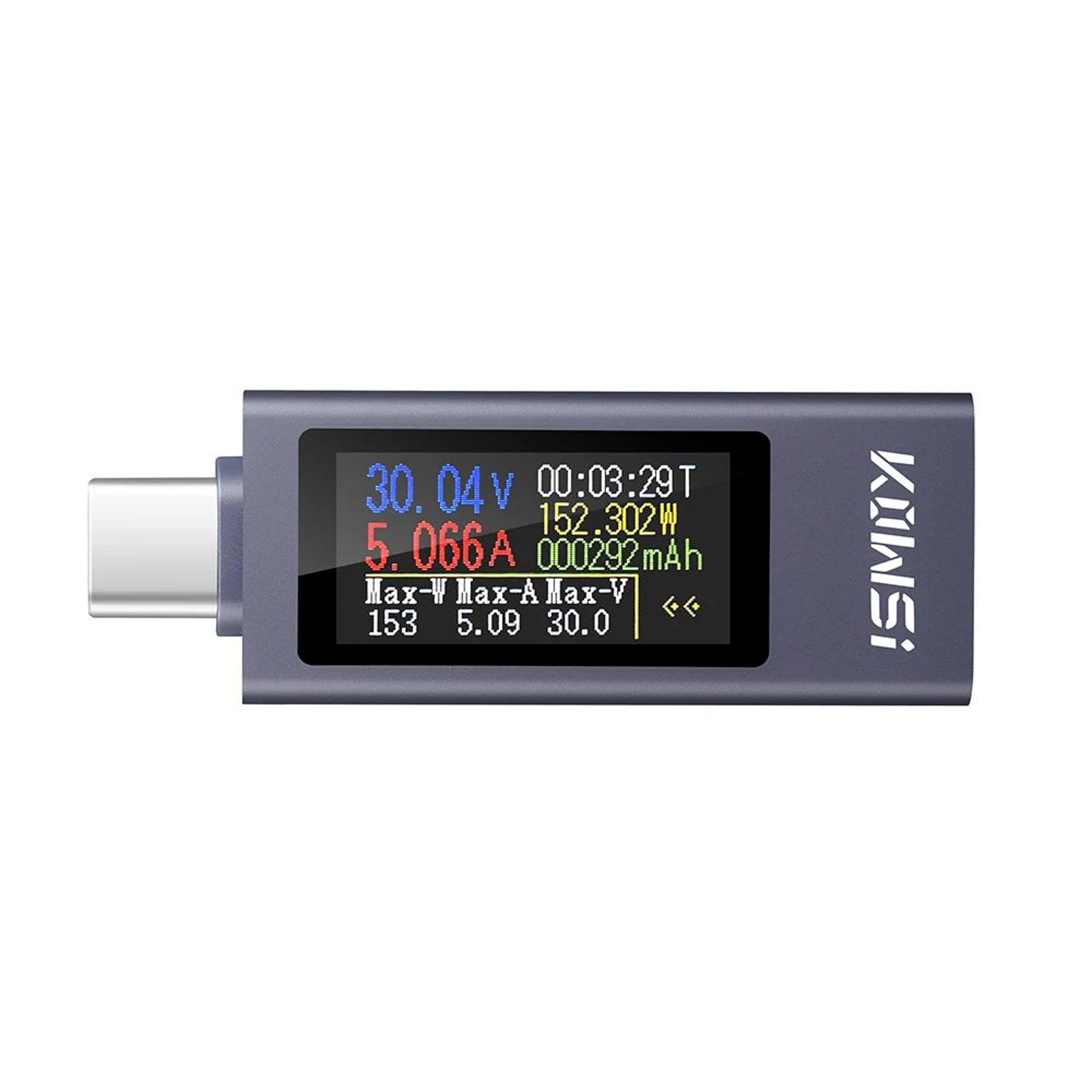 TypeC Digital Power Meter With Color Screen  USB Voltage Current Tester Fast Charging Monitor DC 43 6