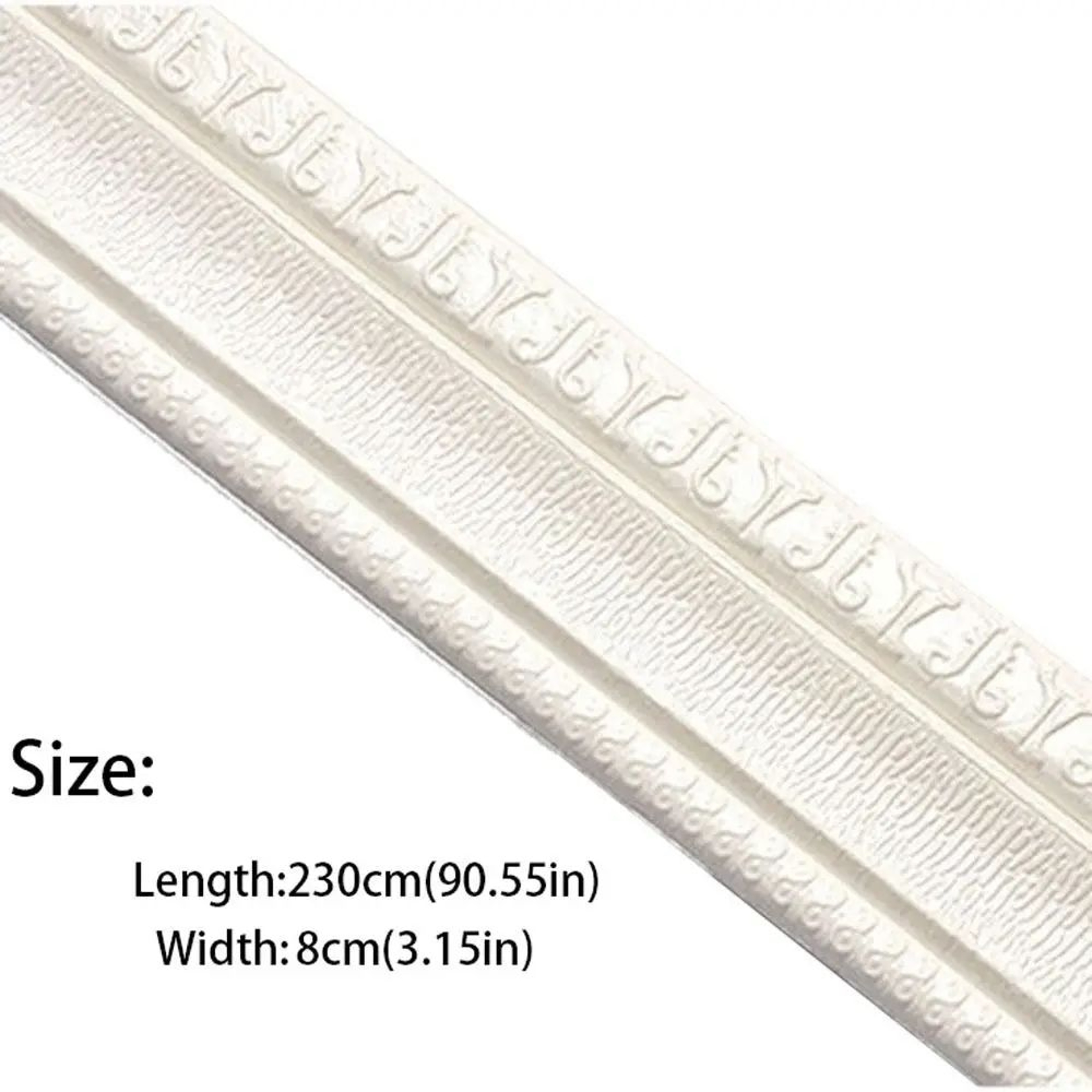 906 Inches XPE Foam 3D Skirting Board Trim 8cm  Waterproof SelfAdhesive Wall Sticker Baseboard Wais 5