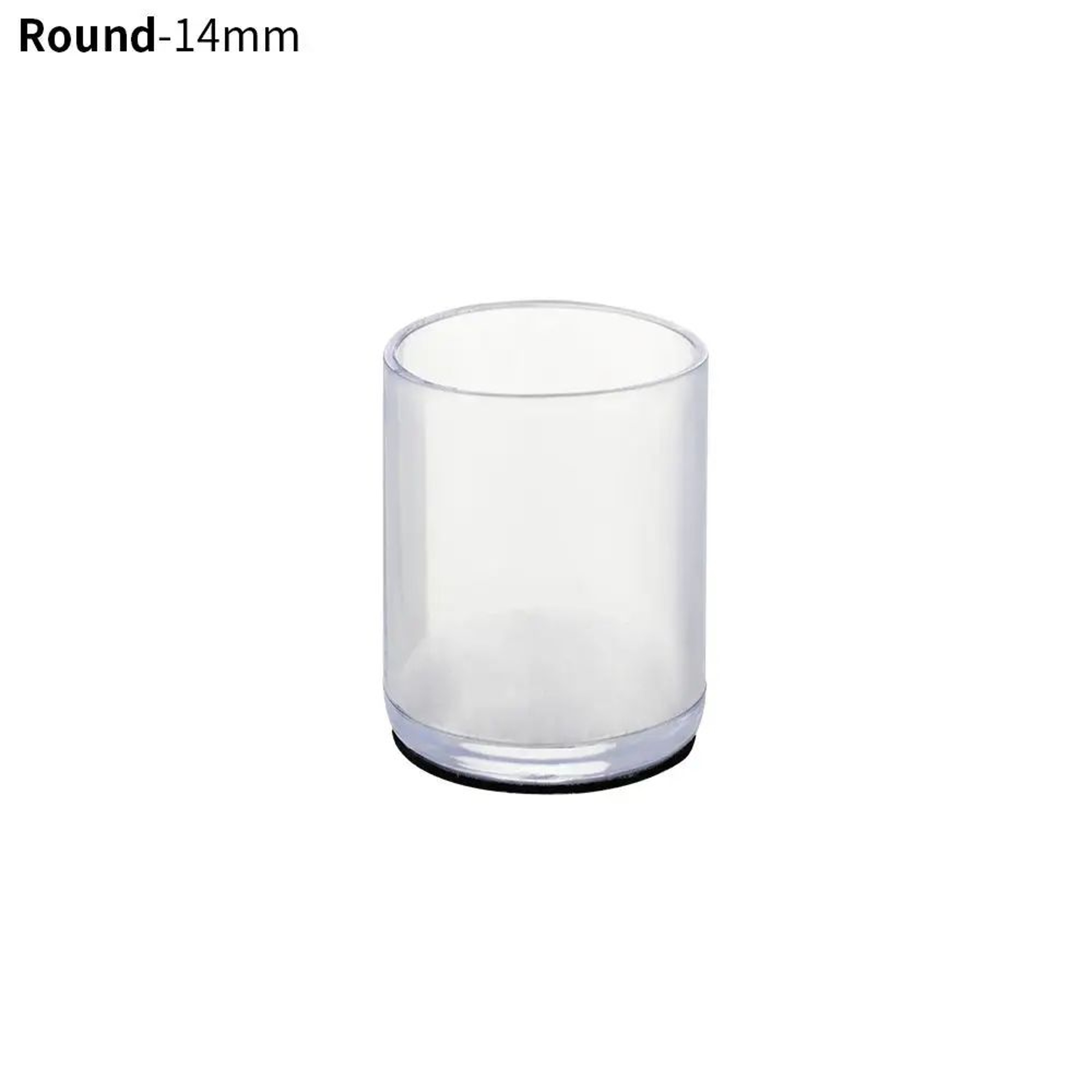 4 Pcs Transparent PVC Chair Leg Caps  NonSlip Table Foot Covers  Floor Protector Pads For Round Fur
