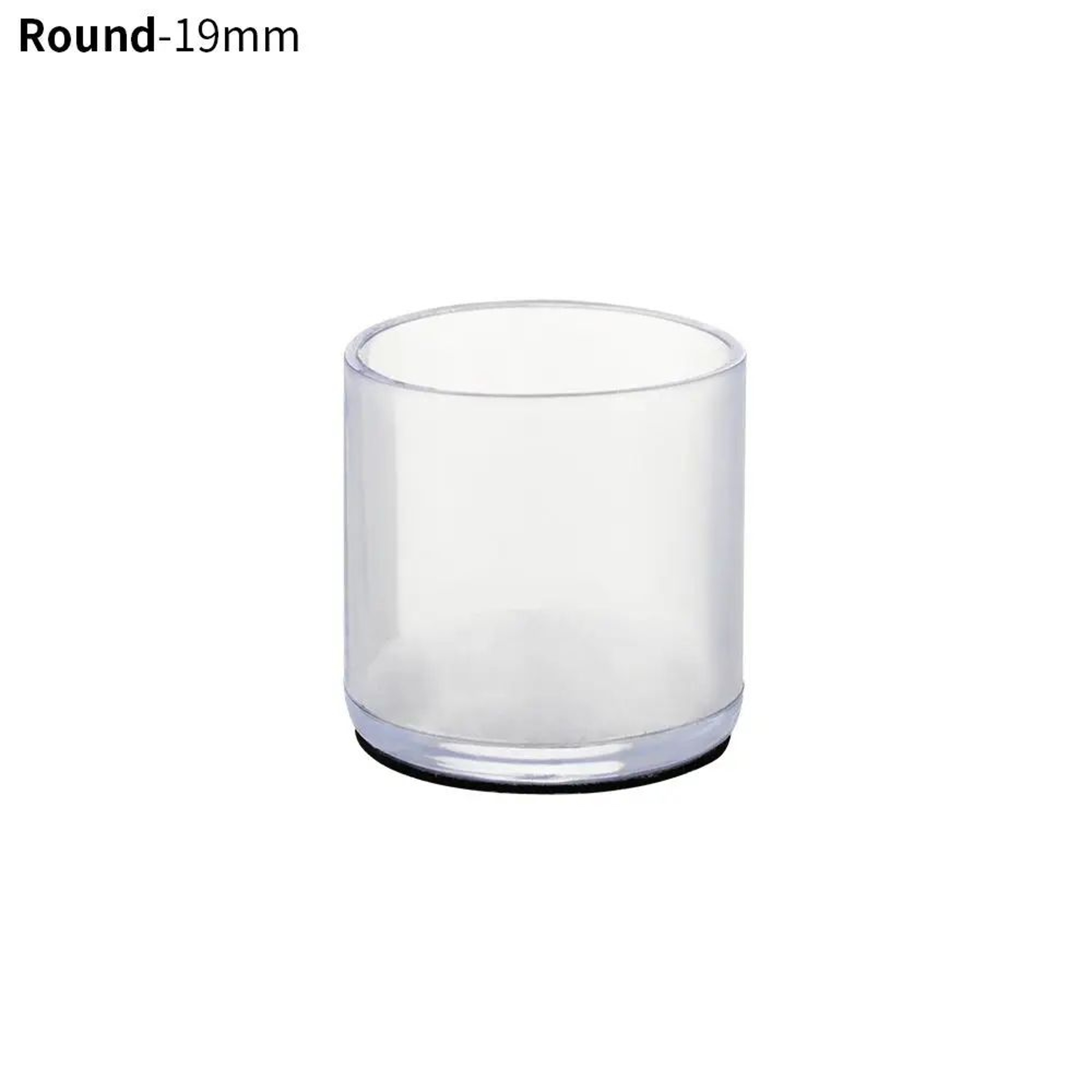 4 Pcs Transparent PVC Chair Leg Caps  NonSlip Table Foot Covers  Floor Protector Pads For Round Fur