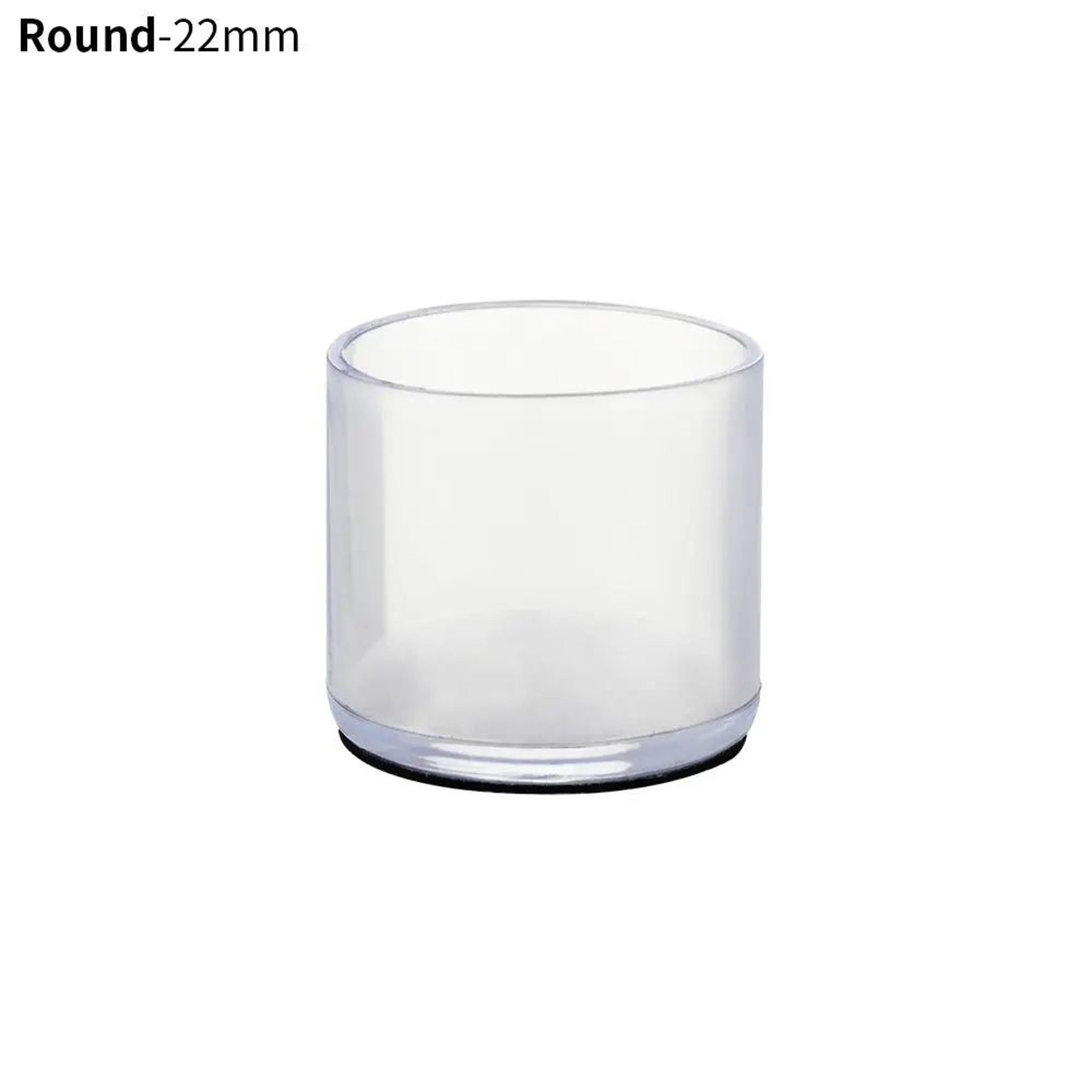 4 Pcs Transparent PVC Chair Leg Caps  NonSlip Table Foot Covers  Floor Protector Pads For Round Fur