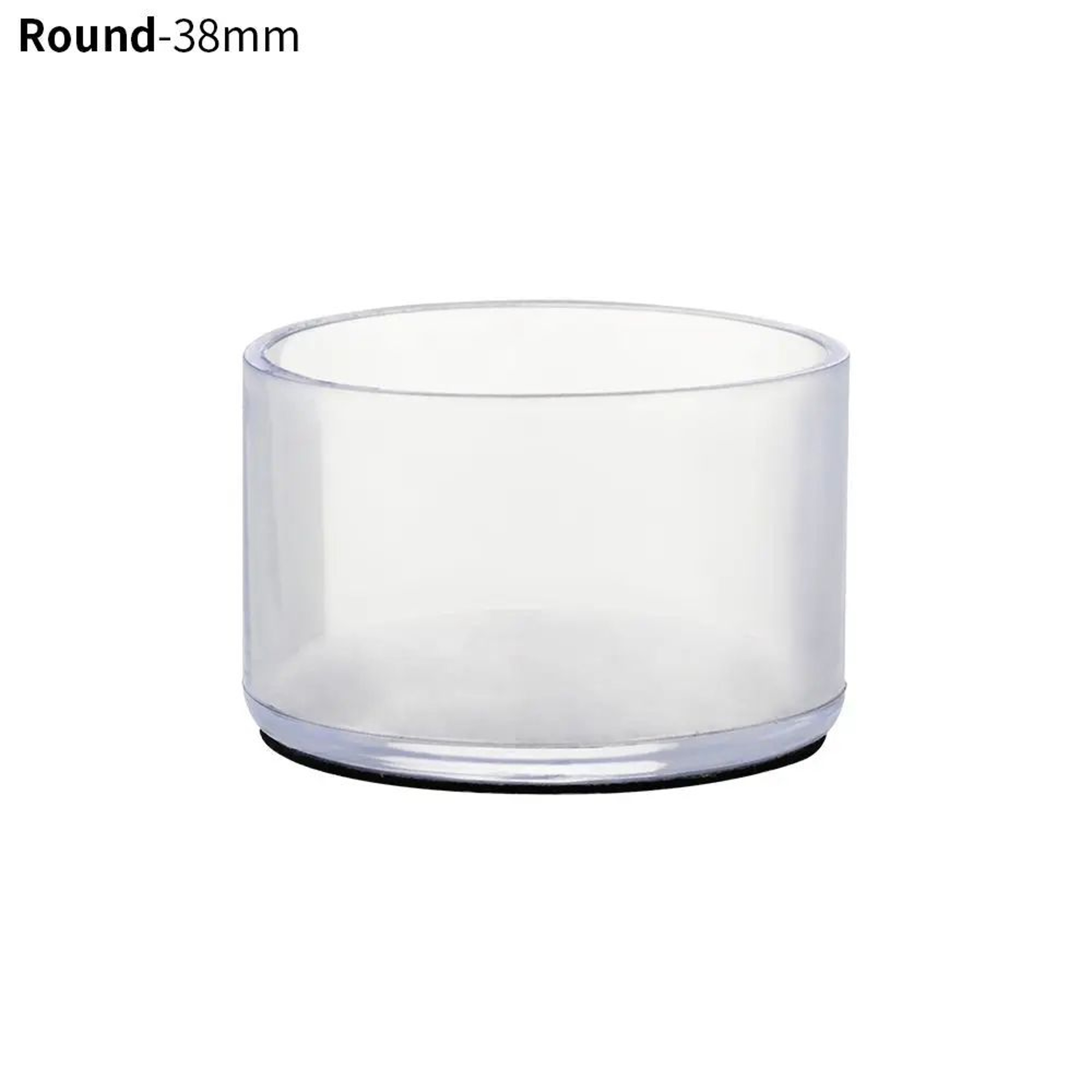 4 Pcs Transparent PVC Chair Leg Caps  NonSlip Table Foot Covers  Floor Protector Pads For Round Fur