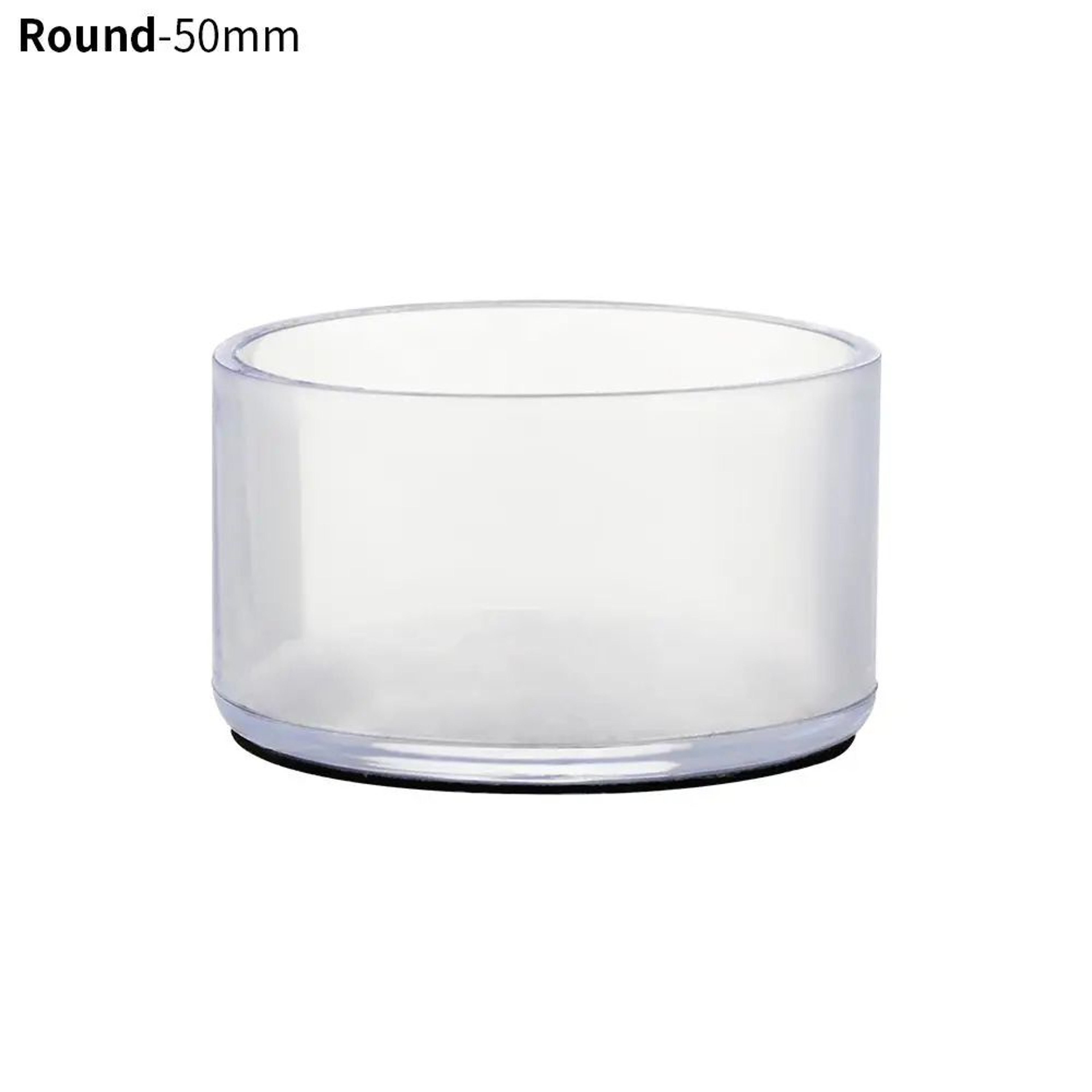 4 Pcs Transparent PVC Chair Leg Caps  NonSlip Table Foot Covers  Floor Protector Pads For Round Fur