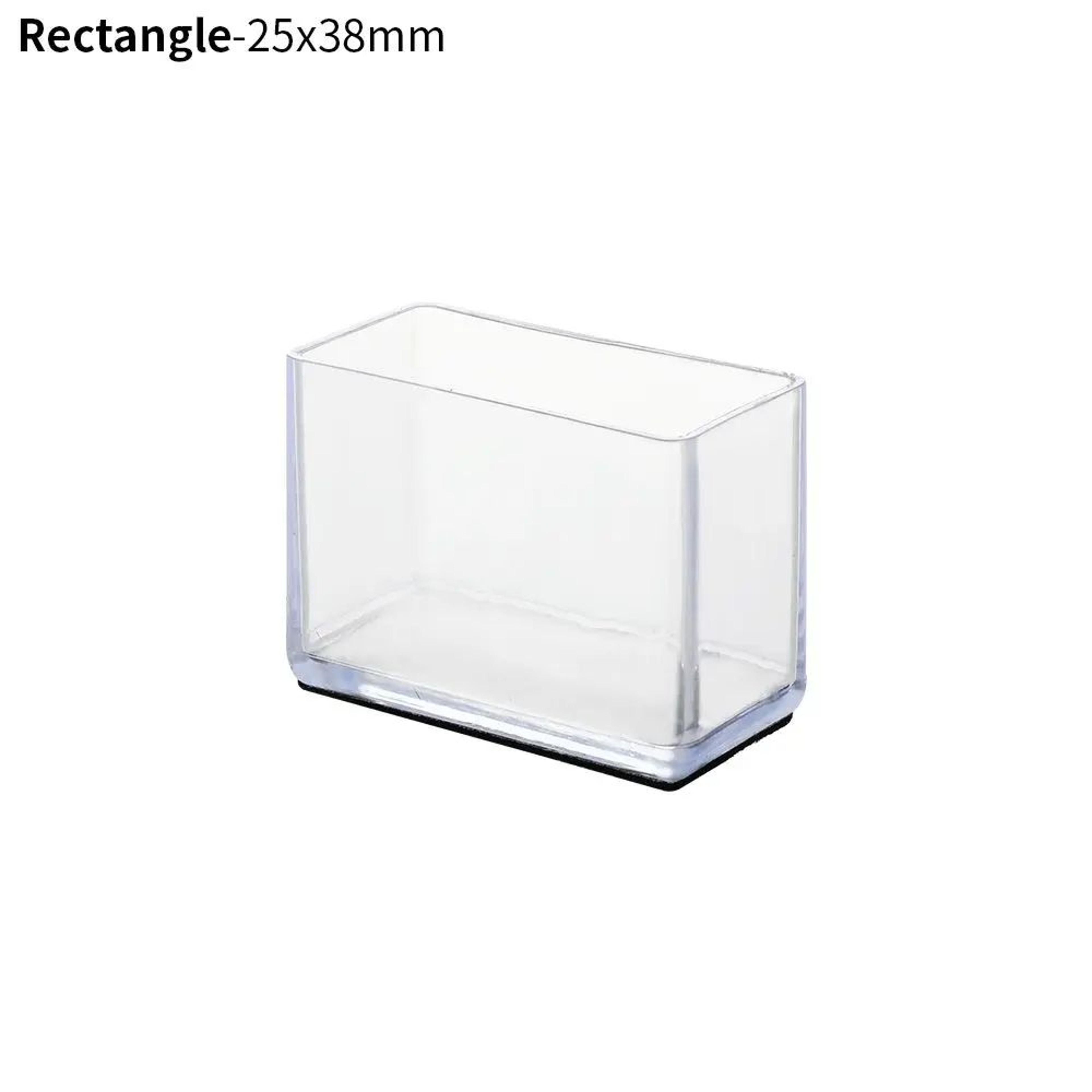 4 Pcs Transparent PVC Chair Leg Caps  NonSlip Table Foot Covers  Floor Protector Pads For Round Fur 27