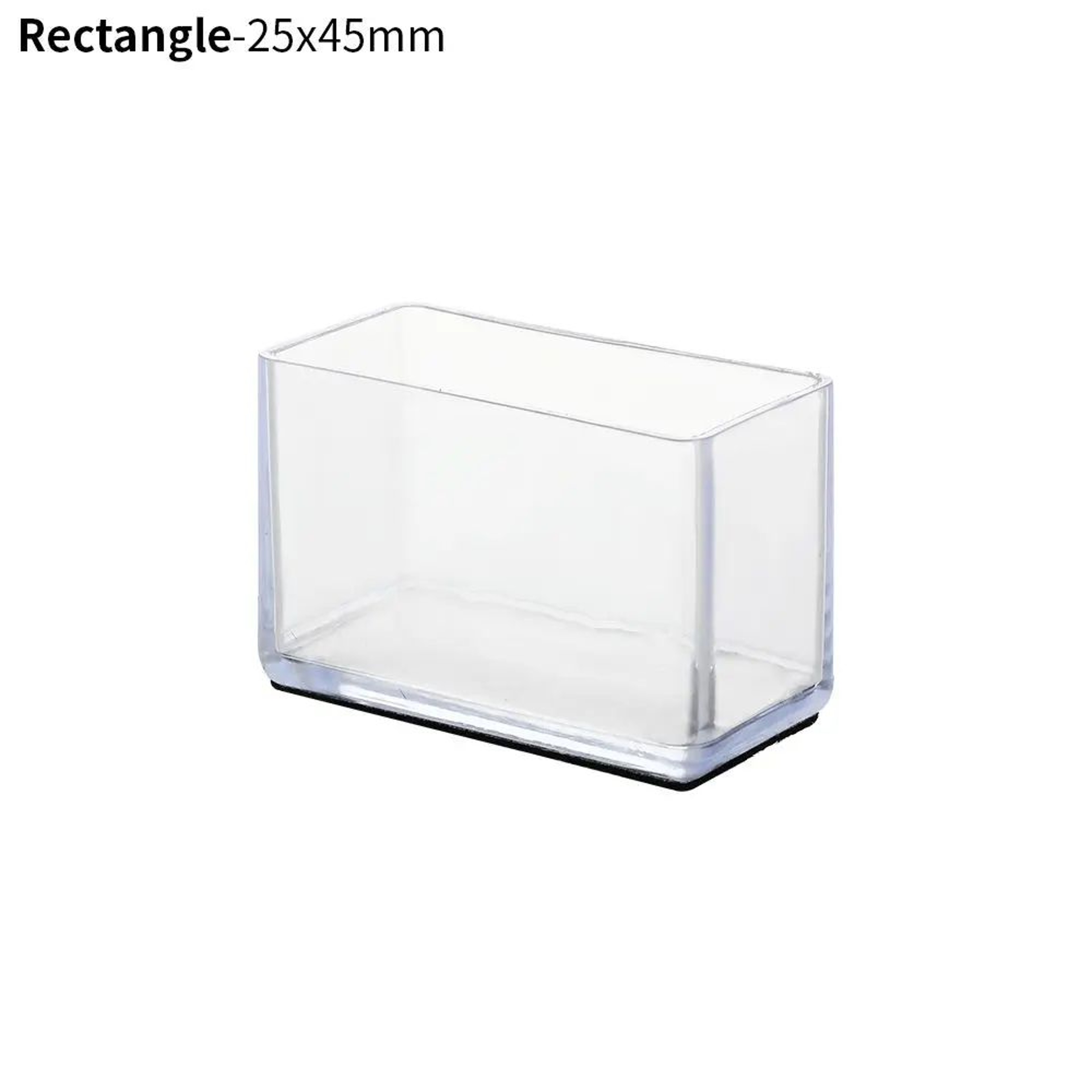 4 Pcs Transparent PVC Chair Leg Caps  NonSlip Table Foot Covers  Floor Protector Pads For Round Fur 28