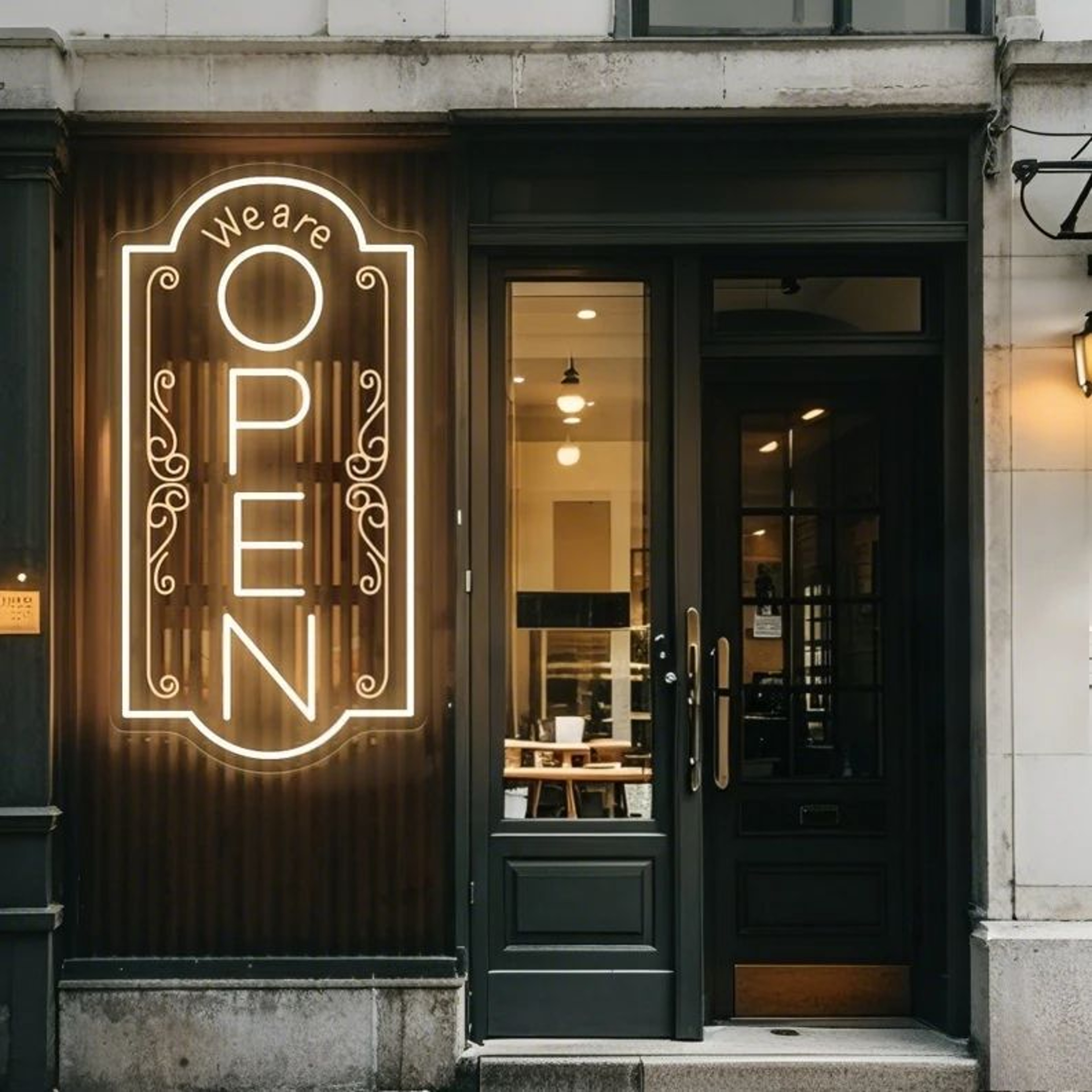 Were Open Neon Sign For Store Window  Vintage LED OpenClosed Light For Shop Restaurant Cafe Busines 0