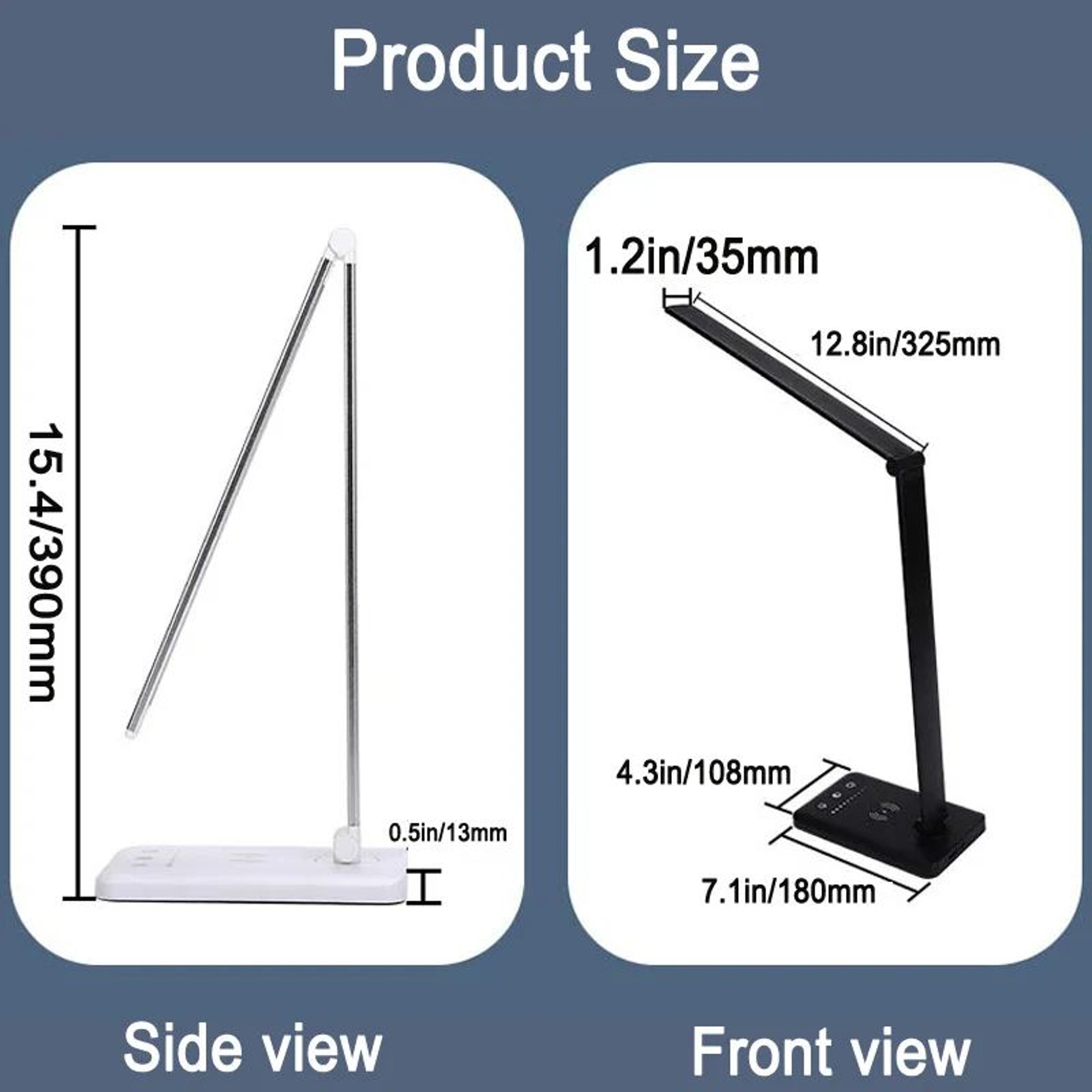 USB Rechargeable LED Desk Lamp Touch Control Foldable Portable Study Light For Kids Wireless Bedroo 16